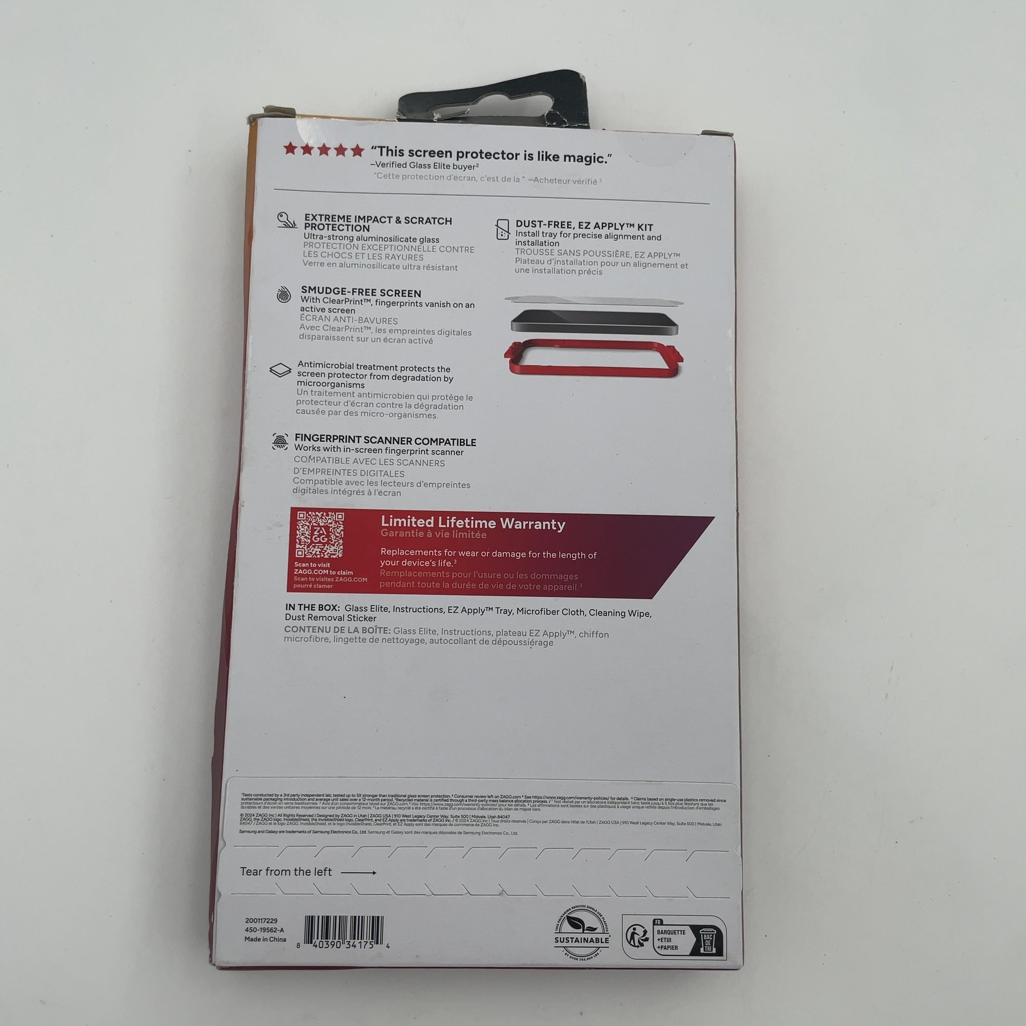 Zagg Samsung Galaxy S25+ Glass Elite Screen Protector