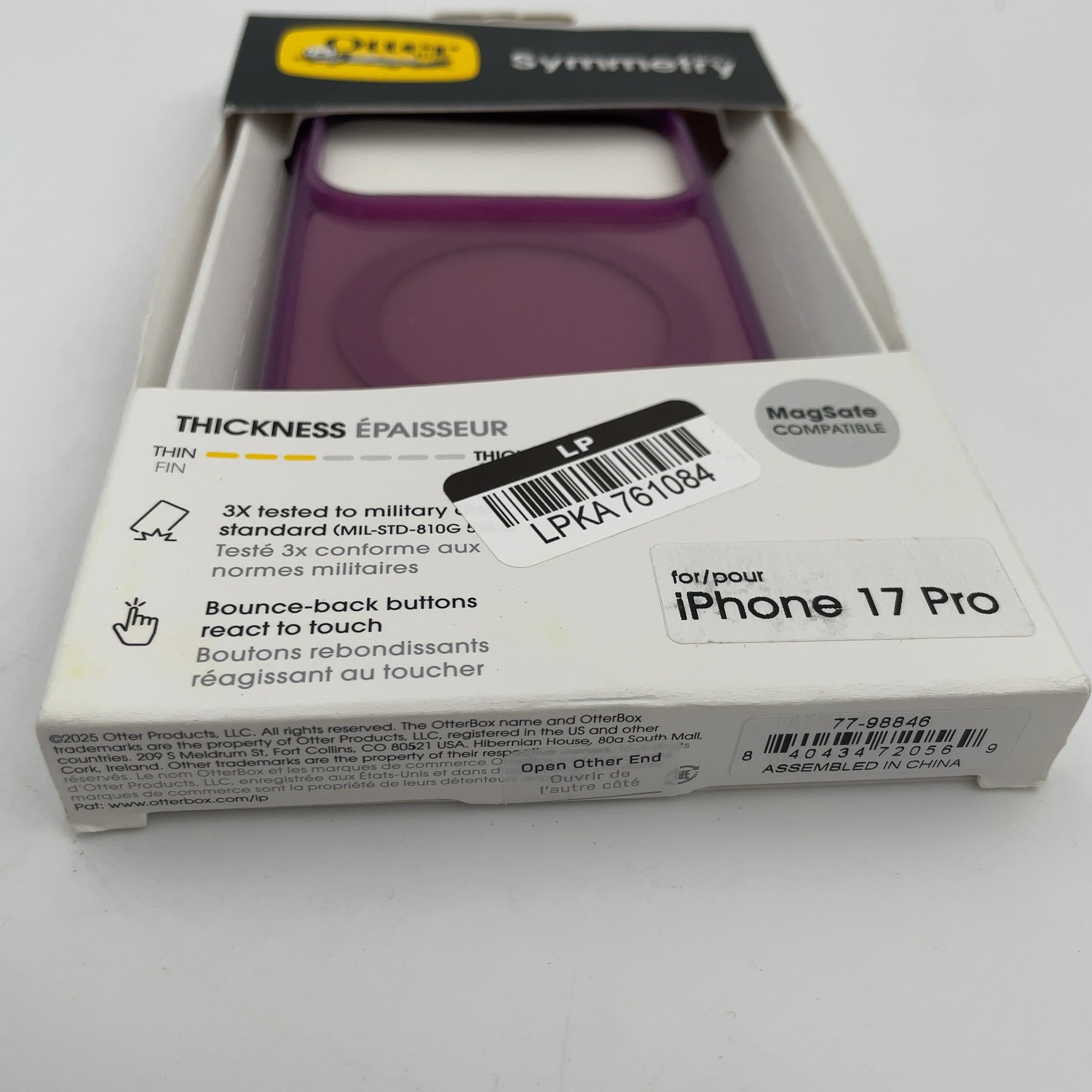 Otterbox Iphone 17 Pro Symmetry Series Case For Magsafe With Camera Control - Purple Mystery