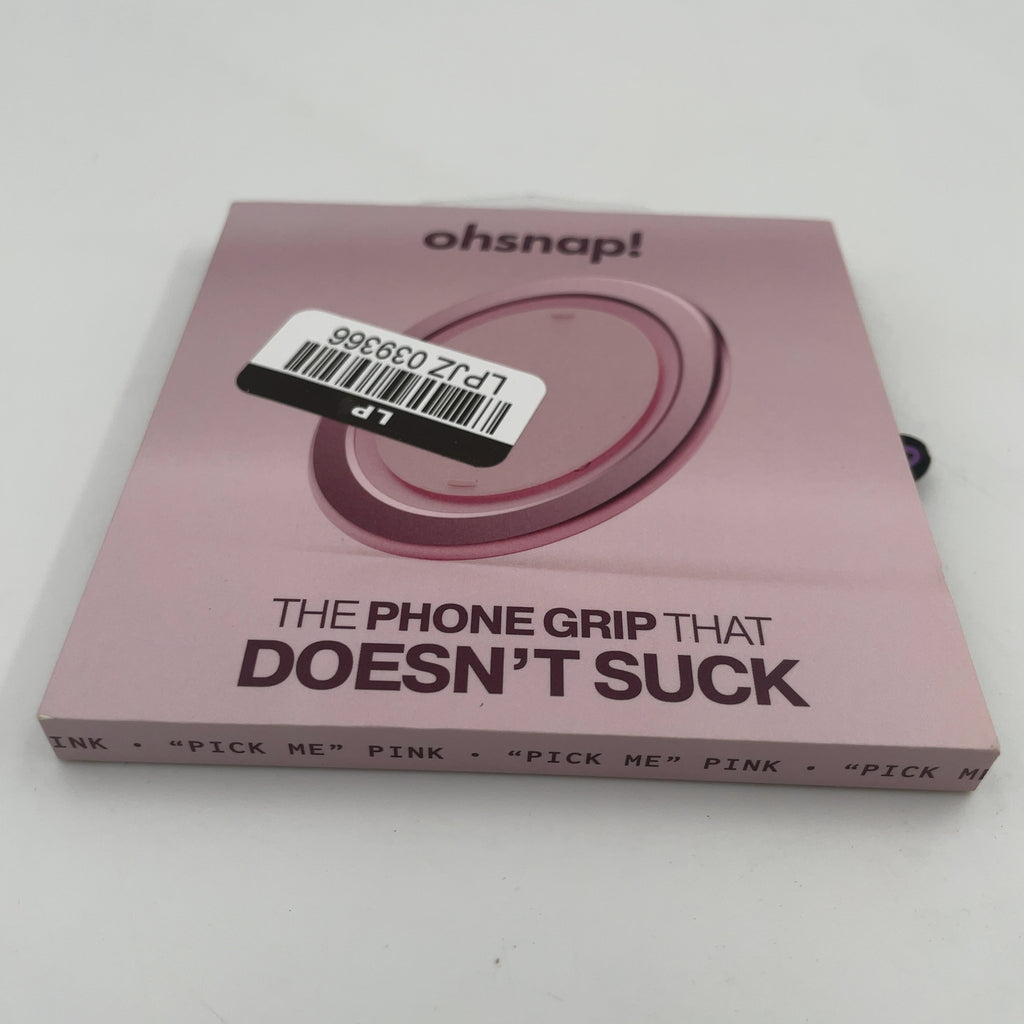 Ohsnap! Snap Grip Luxe Magnetic Phone Grip - "Pick Me" Pink