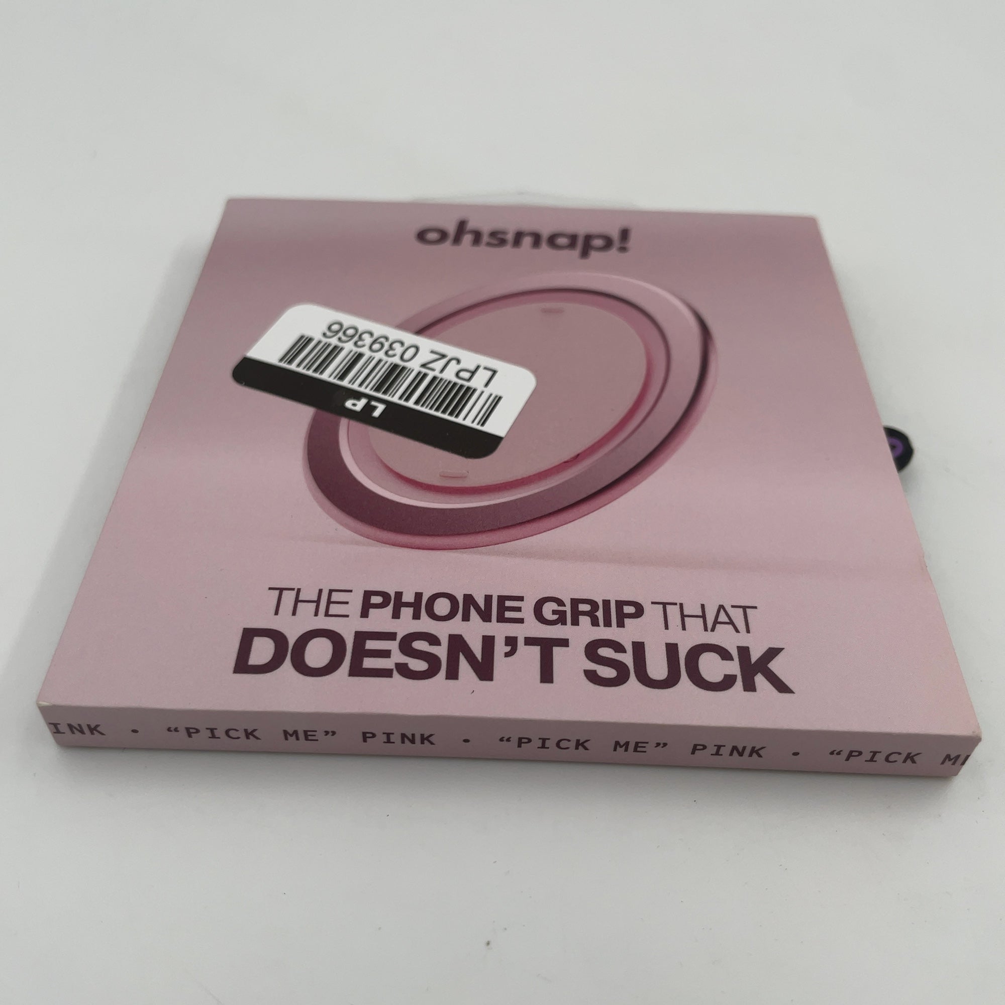 Ohsnap! Snap Grip Luxe Magnetic Phone Grip - "Pick Me" Pink