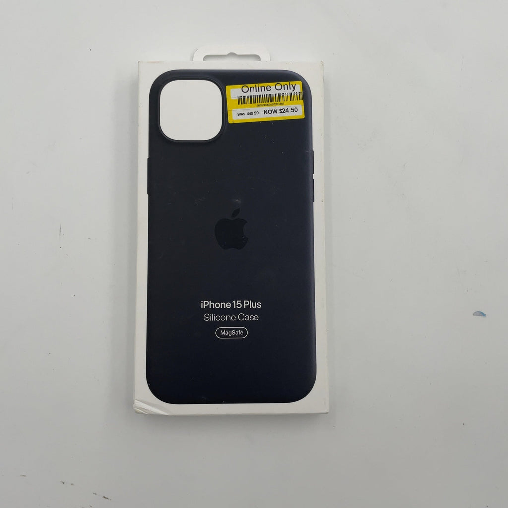 Apple Iphone 15 Plus Silicone Case With Magsafe - Black