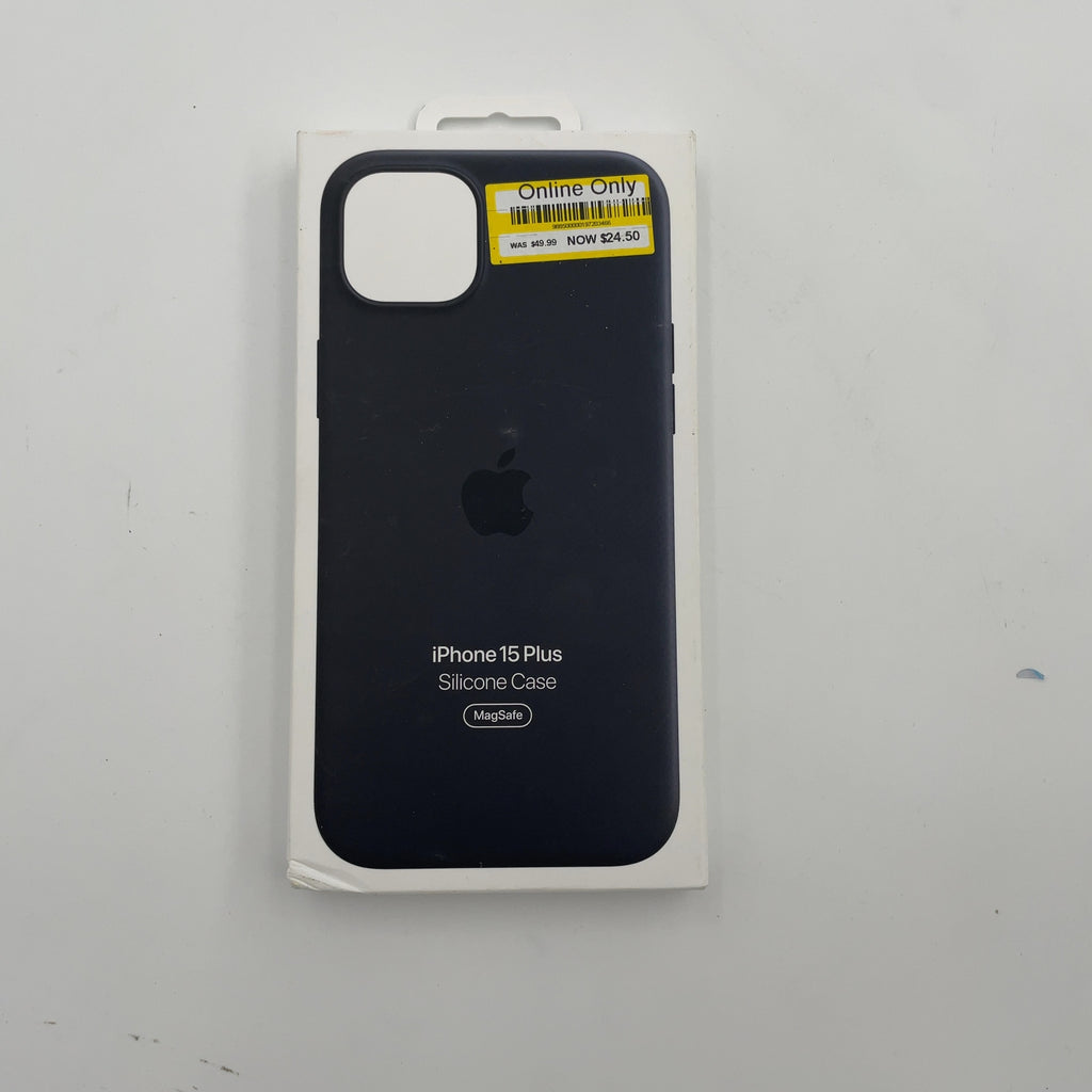 Apple Iphone 15 Plus Silicone Case With Magsafe - Black