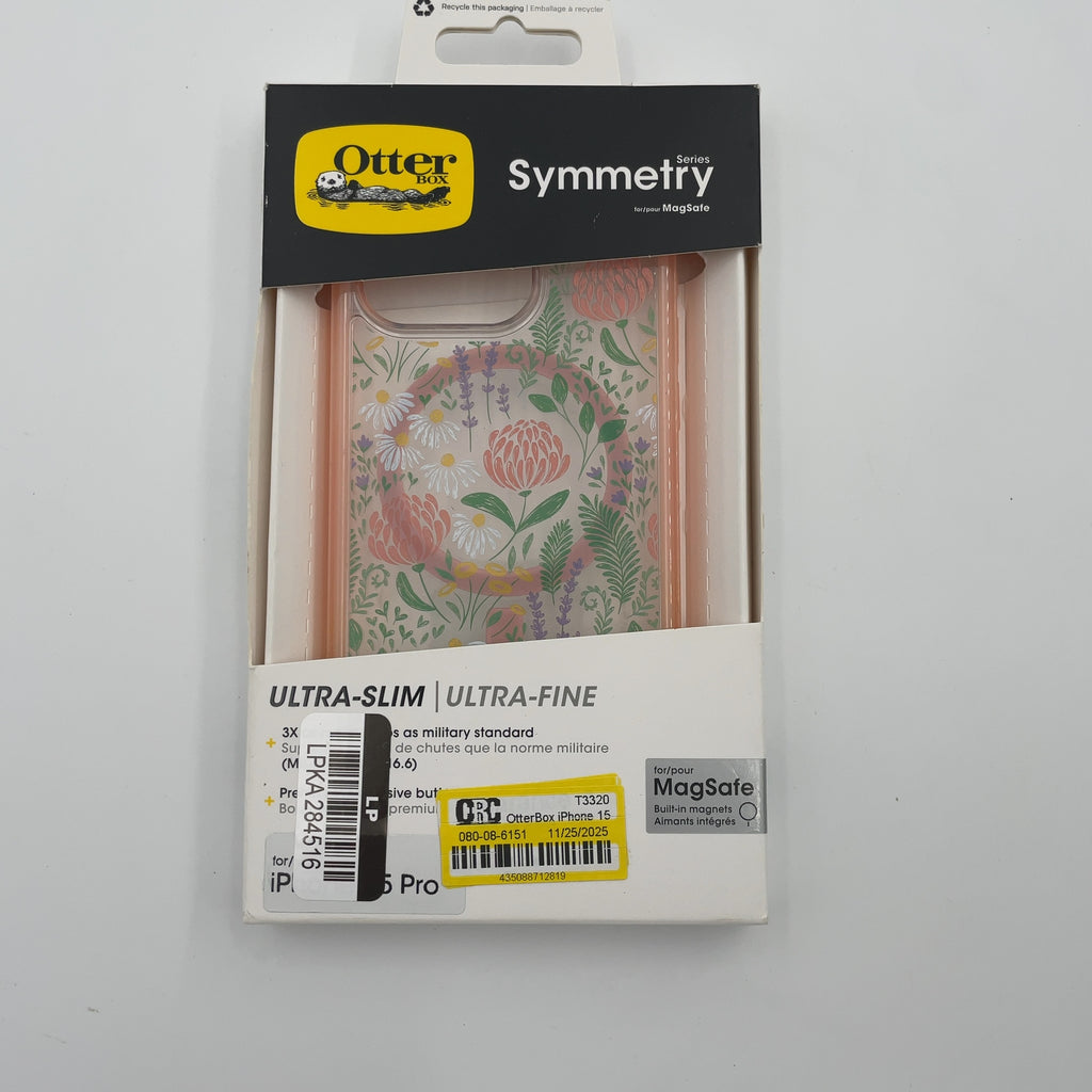 Otterbox Iphone 15 Pro Symmetry Series Case With Magsafe - Peachy Bloom: Abstract Pattern