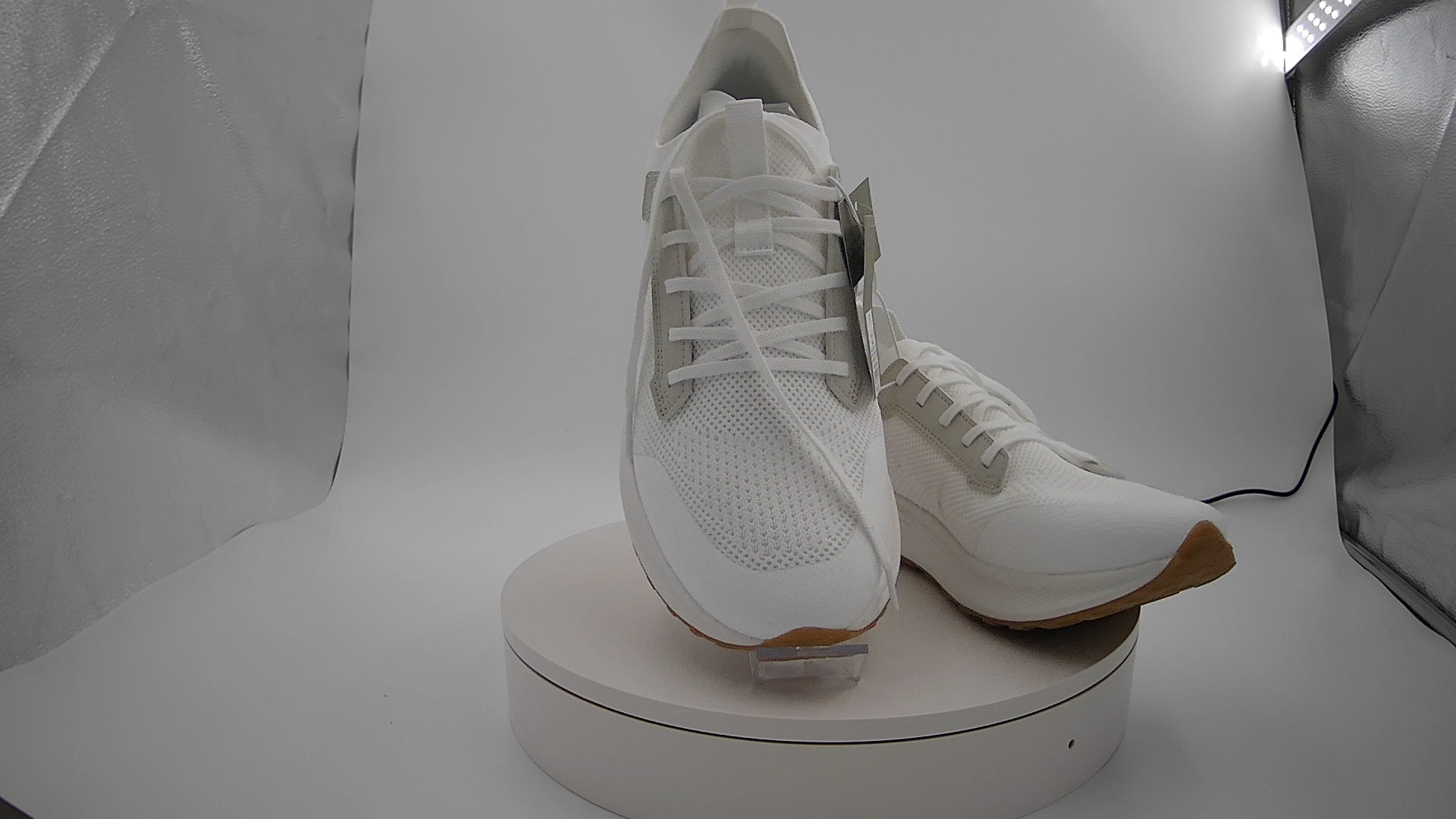 Men's Lee Knit Sneakers with Memory Foam Insole - Goodfellow & Co White 11.5: Cushioned Footbed, Mesh Upper