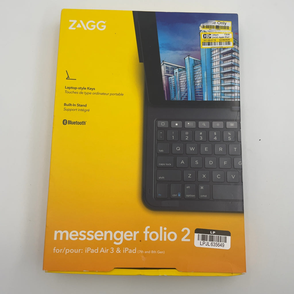 ZAGG Apple iPad 10.2-inch Keyboard Messenger Folio