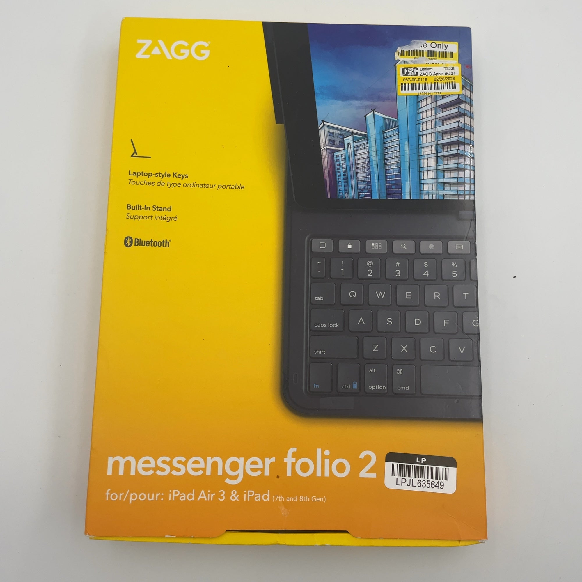 ZAGG Apple iPad 10.2-inch Keyboard Messenger Folio