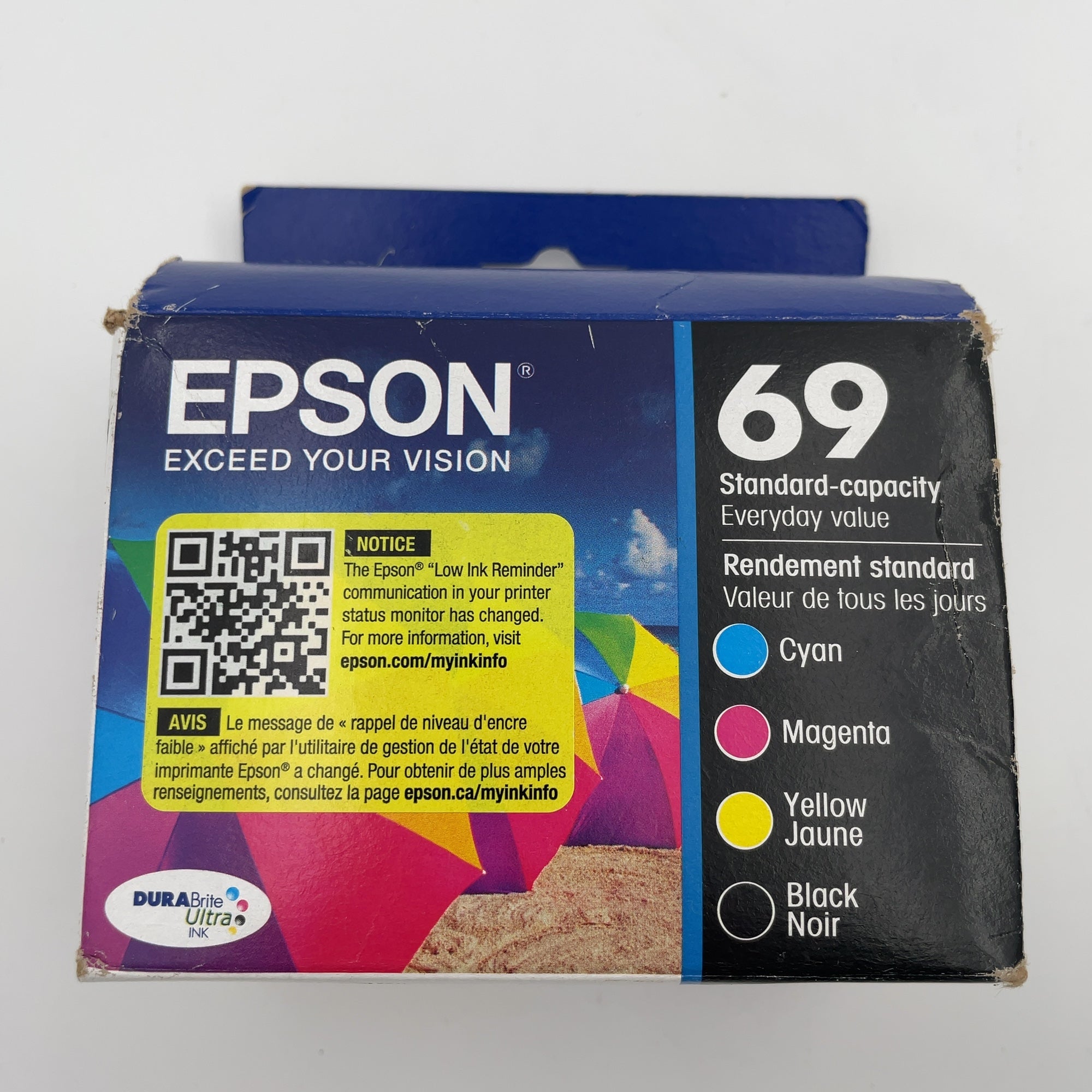 Epson 69 4Pk Combo Ink Cartridges - Black/Cyan/Magenta/Yellow (T069120Bcs): Epson Printer Ink Series, Standard Yield (Please Be Advised That Sets May Be Missing Pieces Or Otherwise Incomplete.)