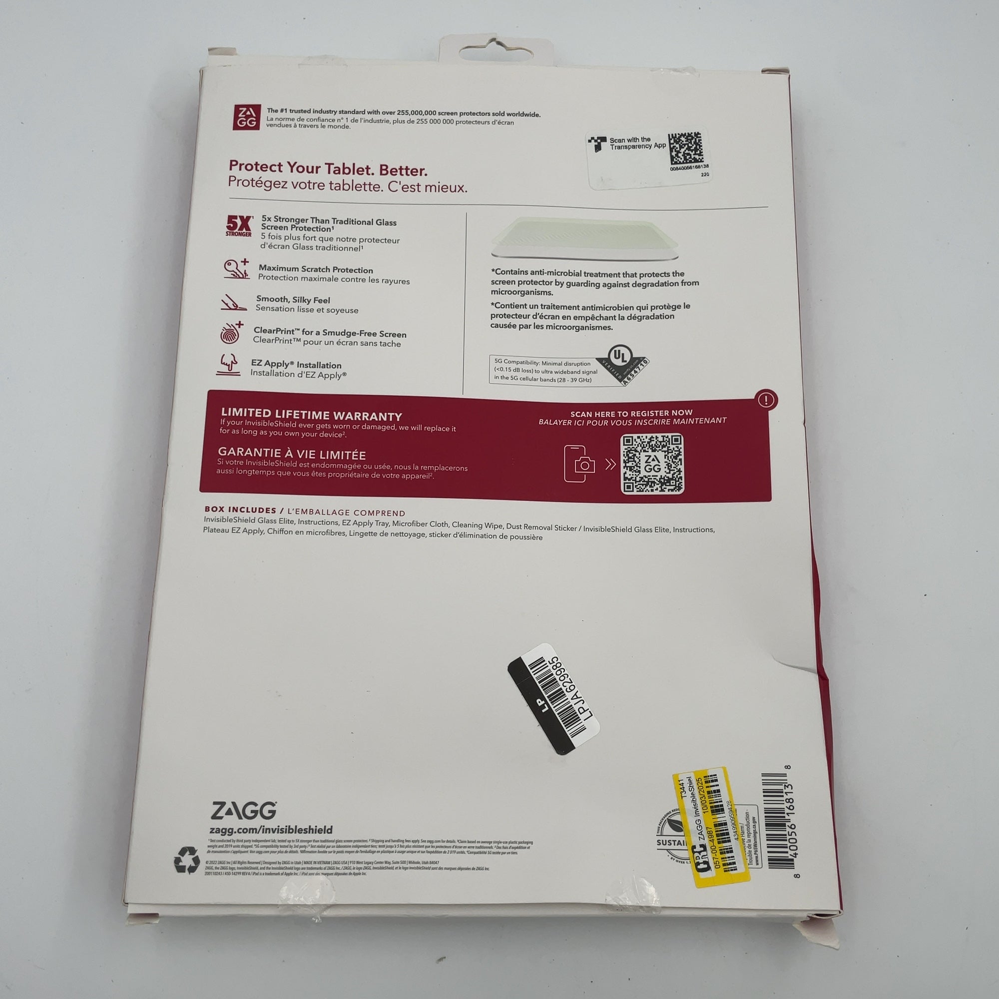 Zagg Invisibleshield Apple Ipad Pro 12.9 Glass Elite Am Screen Protector