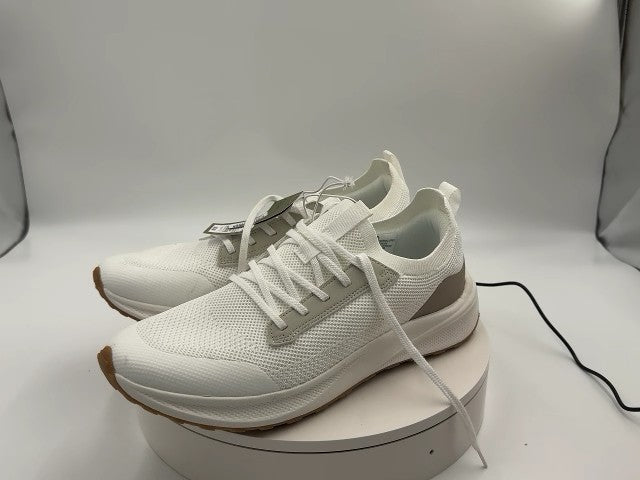 Men's Lee Knit Sneakers with Memory Foam Insole - Goodfellow & Co White 13: Lace-Up, Cushioned Footbed, Treaded Outsole