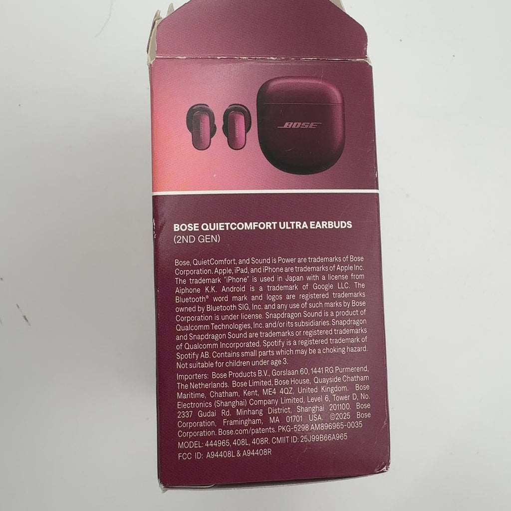 Bose Quietcomfort Ultra True Wireless Noise Cancelling Earbuds (2Nd Gen) - Deep Plum