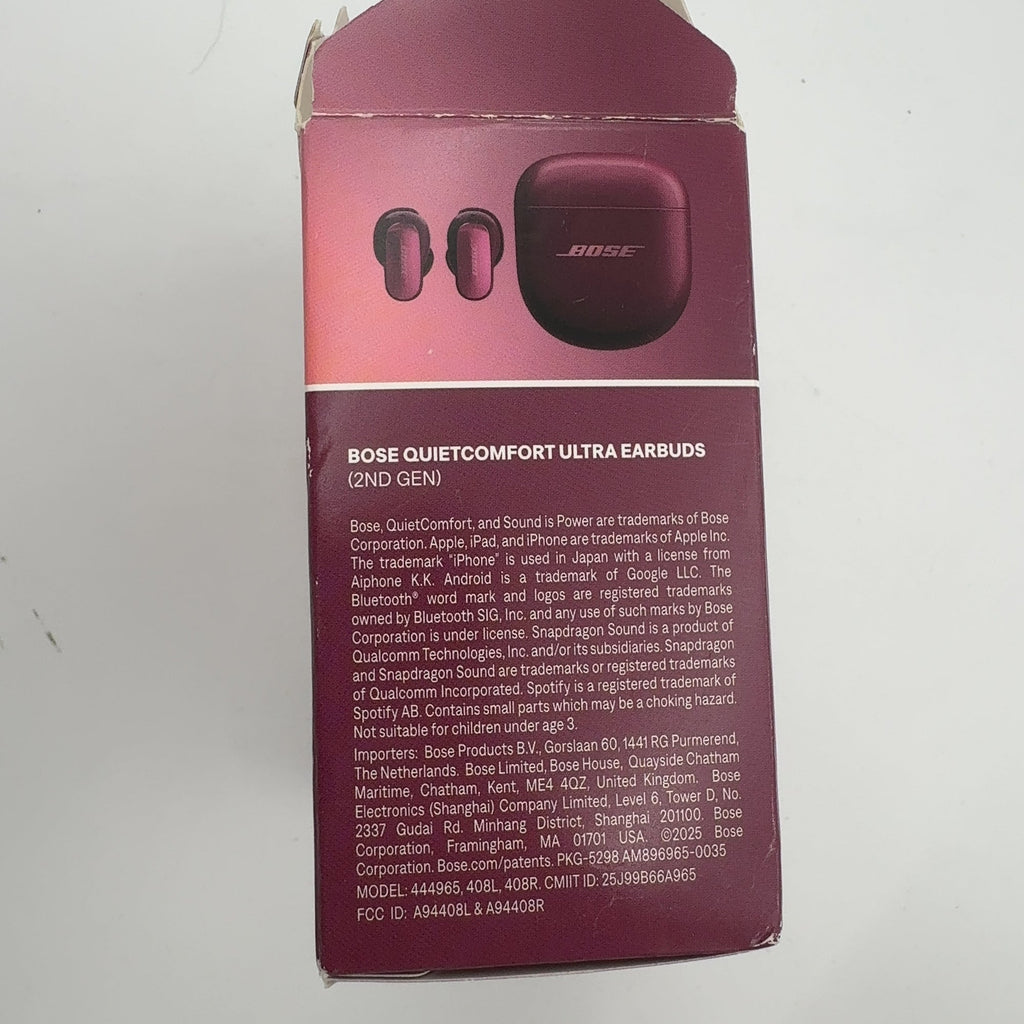 Bose Quietcomfort Ultra True Wireless Noise Cancelling Earbuds (2Nd Gen) - Deep Plum
