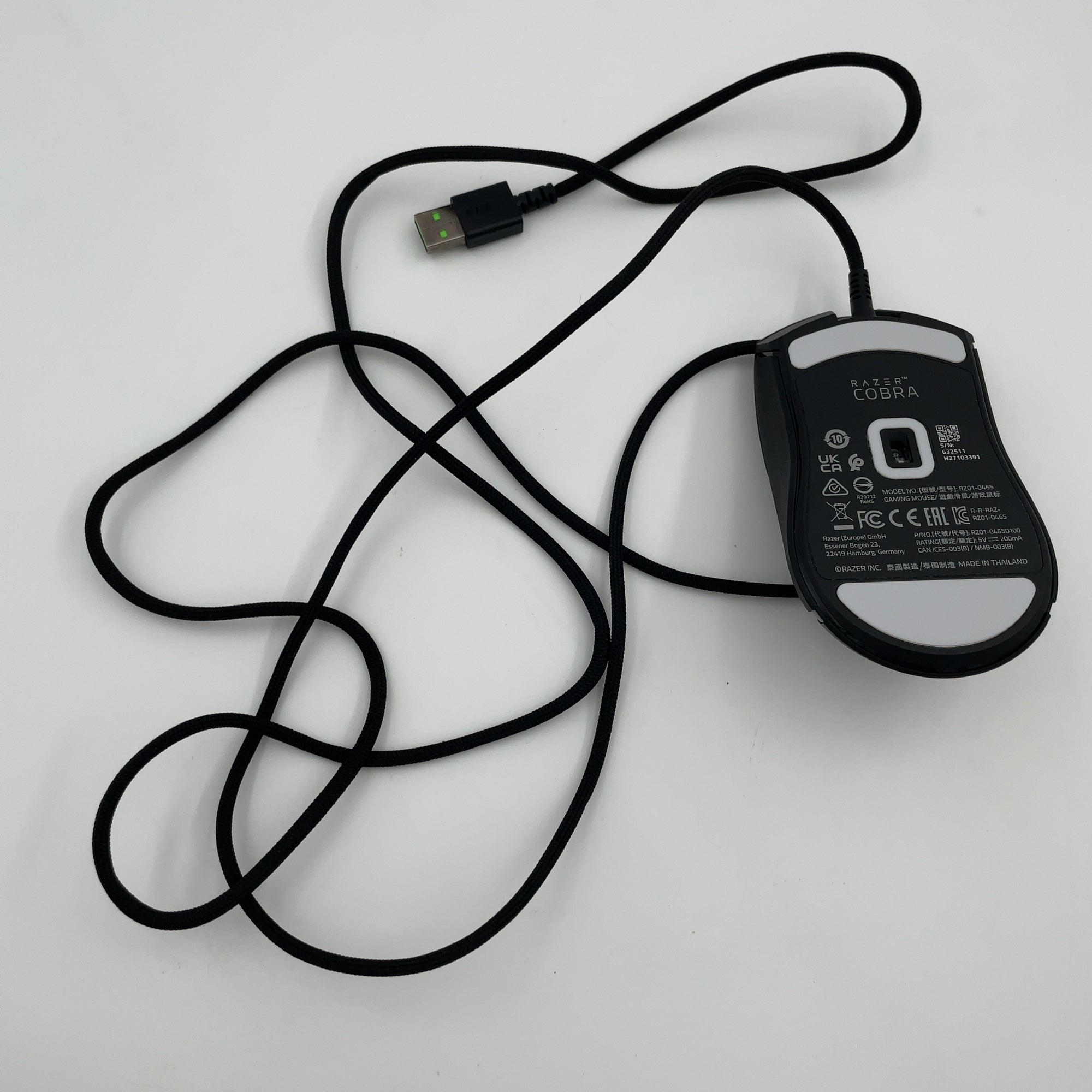 Razer Cobra Wired Gaming Mouse with Chroma RGB Lighting and 58g Lightweight Design - Black