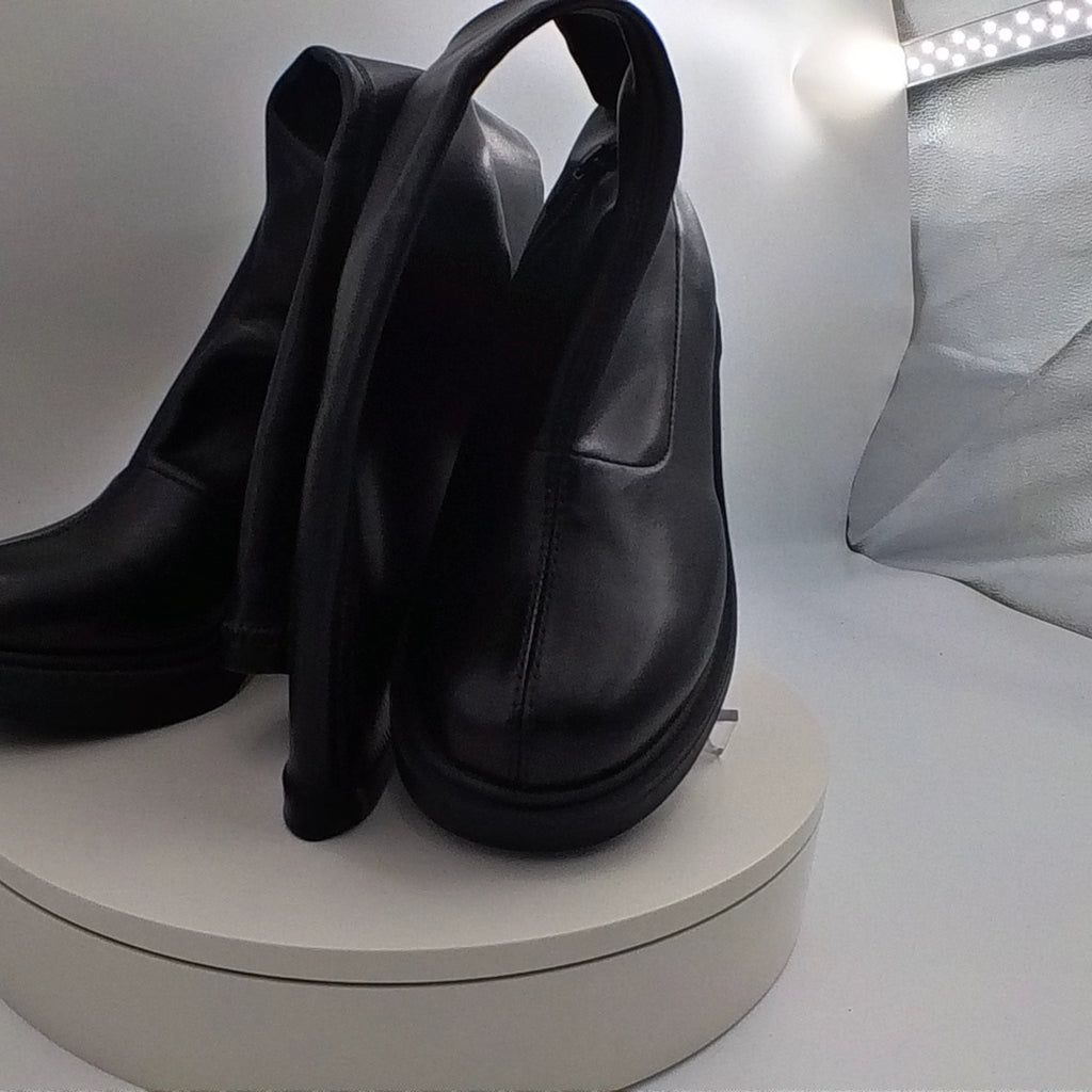 Women's Danika Stretch Tall Combat Boots With Memory Foam Insole - Wild Fable Black 7 - Like New U001