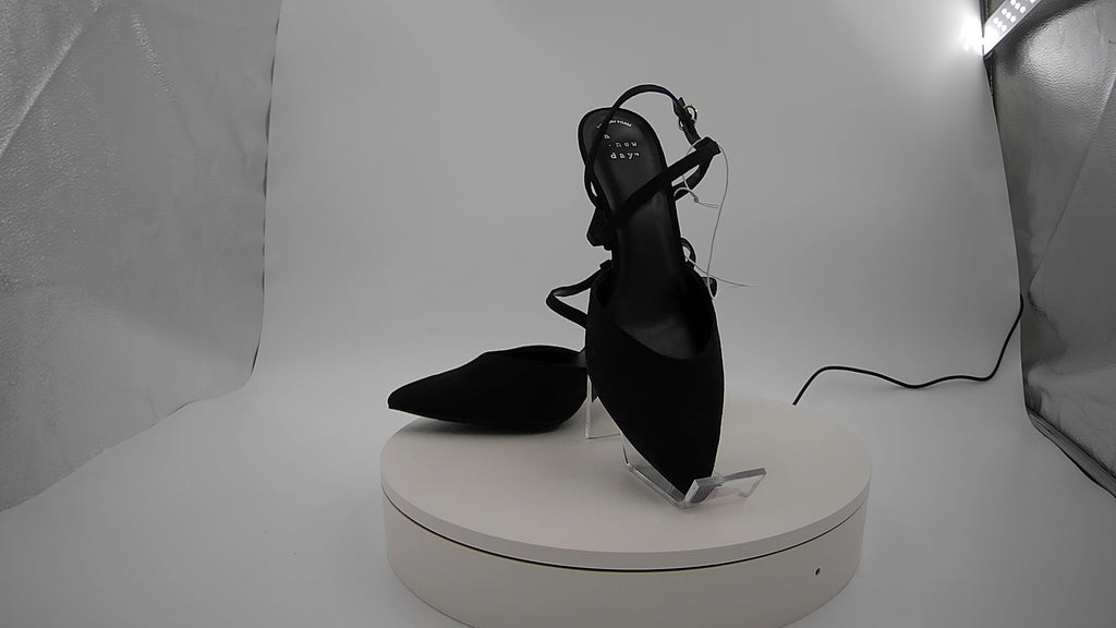 Women’s Rosemary Heels with Memory Foam Insole - A New Day Black 7.5