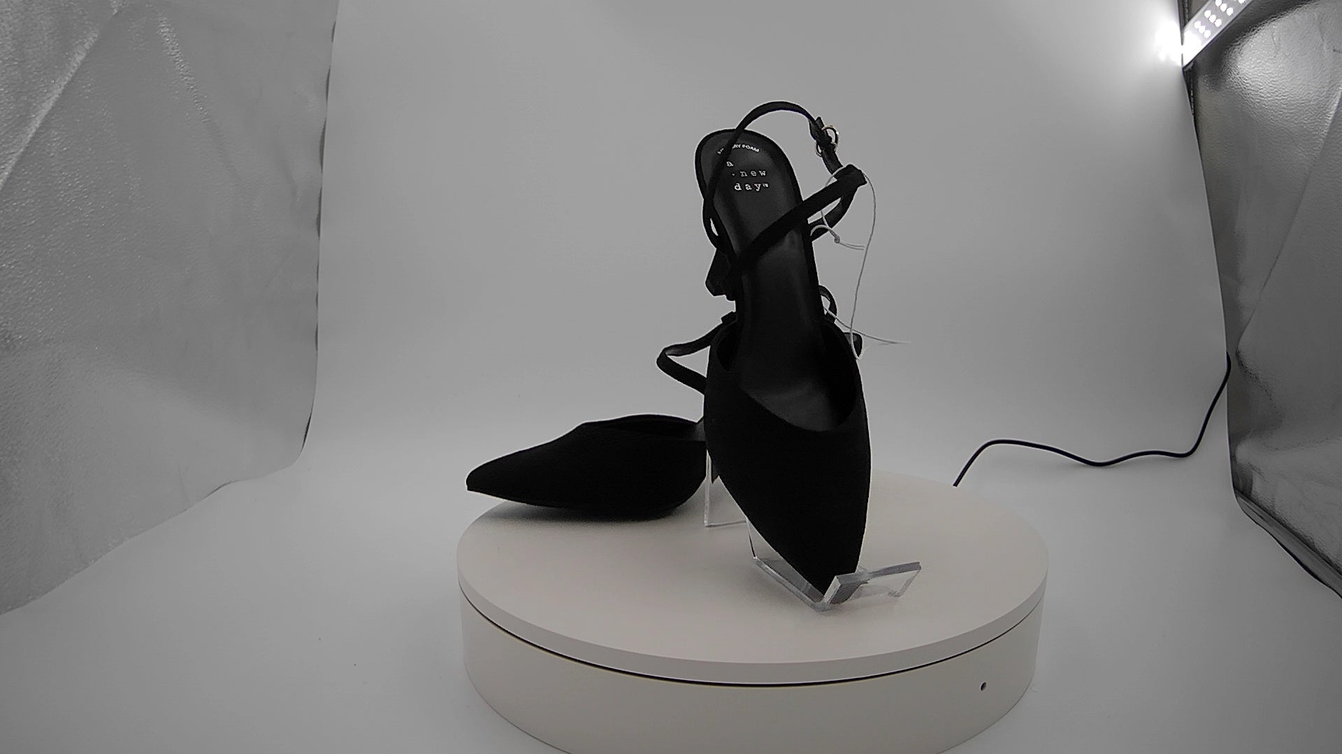Women’s Rosemary Heels with Memory Foam Insole - A New Day Black 7.5