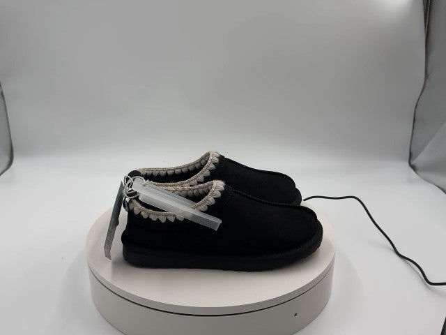 Kid's Nola Faux Suede Clog Slippers - Cat & Jack Black 2