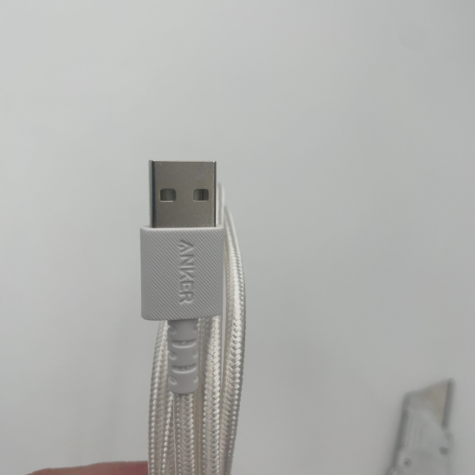 Anker 6' Braided Lightning To Usb-A Charging Cable - White: Apple Lightning Connector
