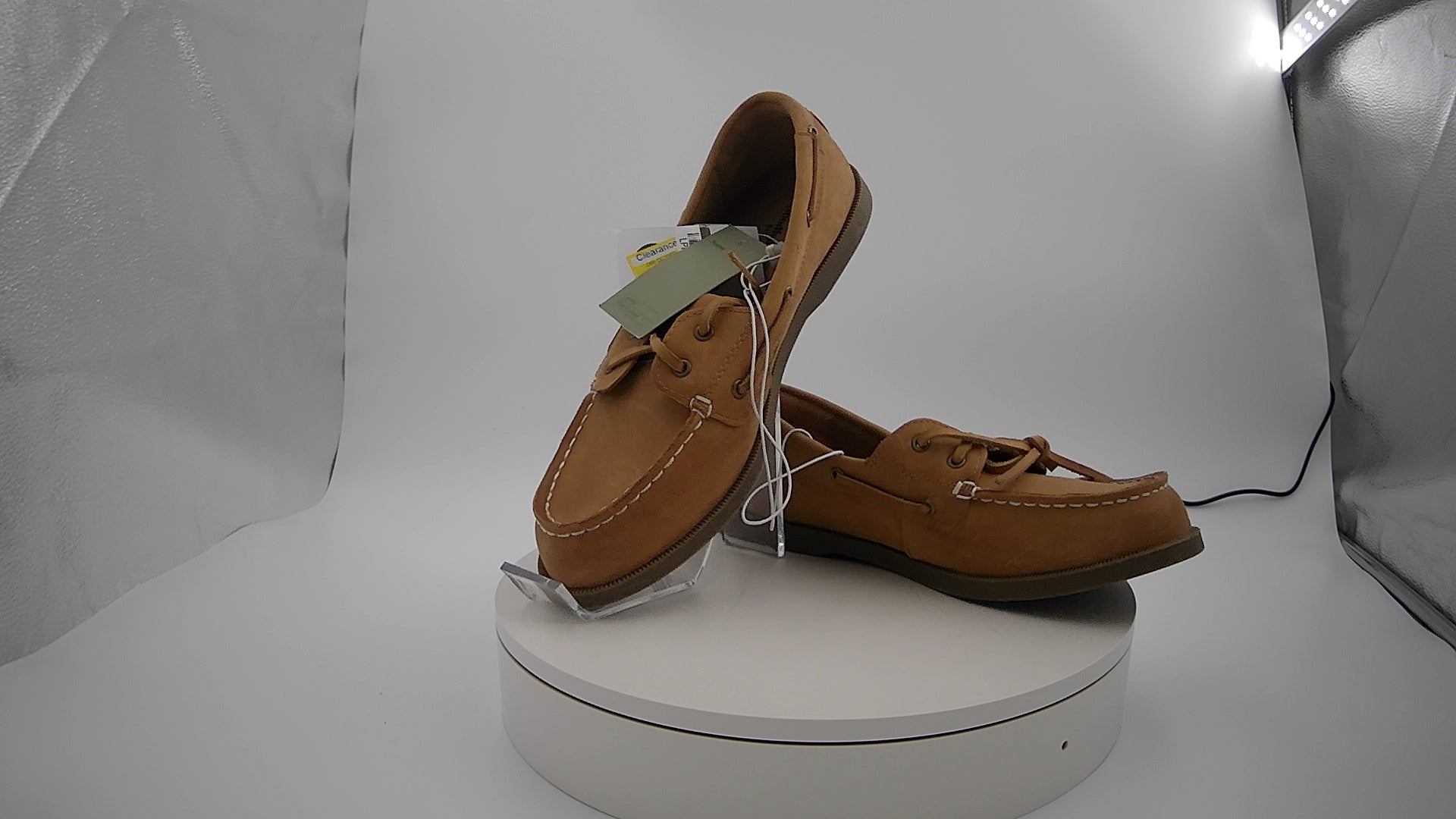 Men's Bennett Genuine Leather Loafers with Memory Foam Insole - Goodfellow & Co Cognac 9: Pull-On, Flexible Outsole