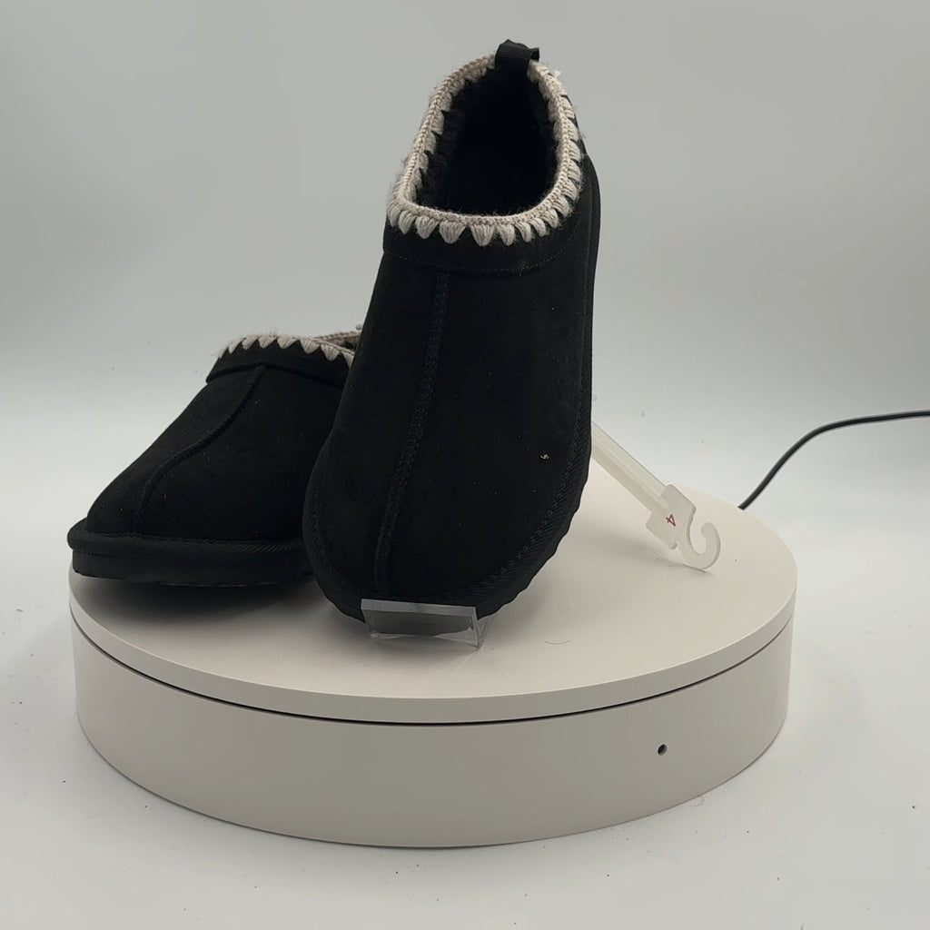 Kid's Nola Faux Suede Clog Slippers - Cat & Jack Black 4