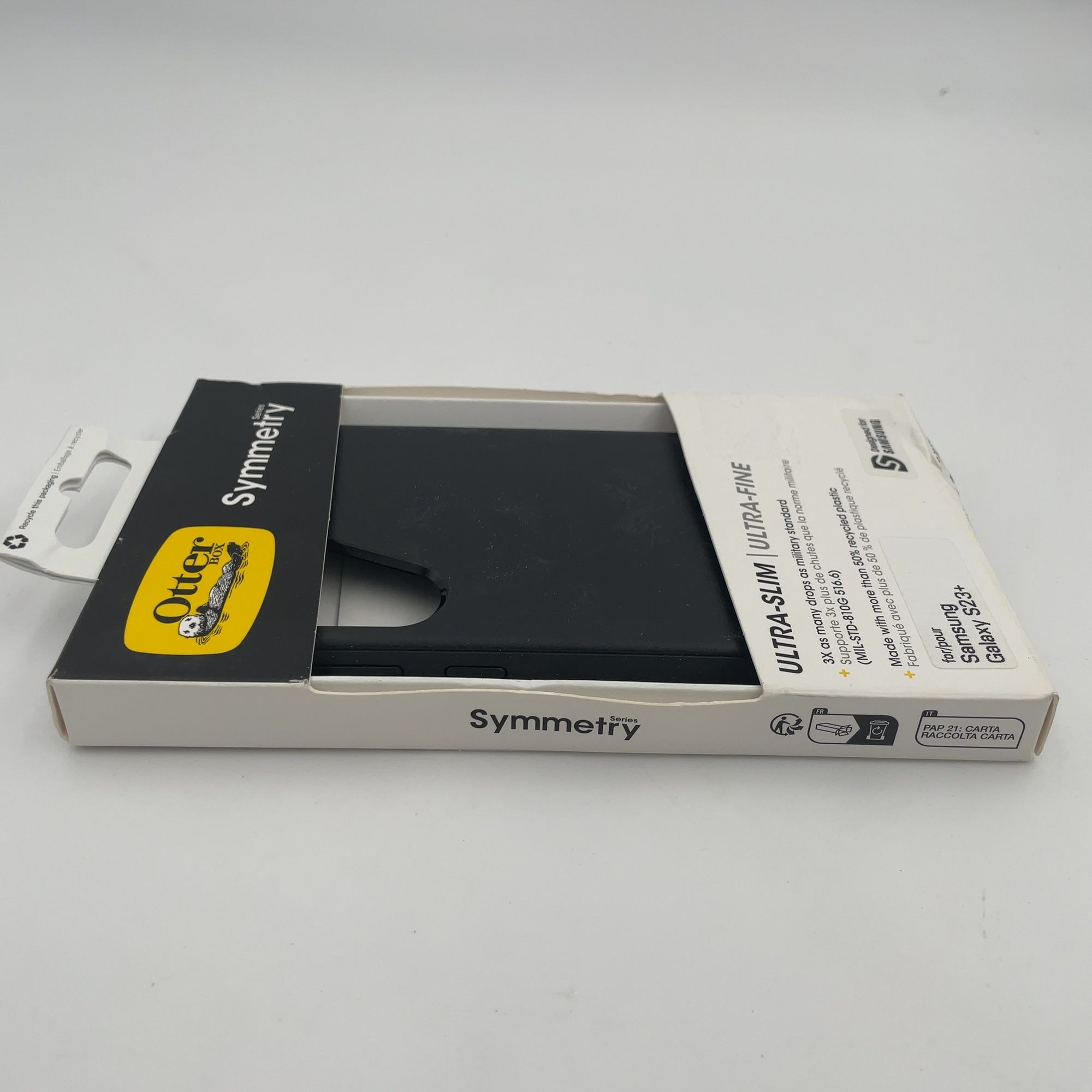 Otterbox Samsung Galaxy S23+ Symmetry Series Case - Black: Lightweight, Bump-Resistant