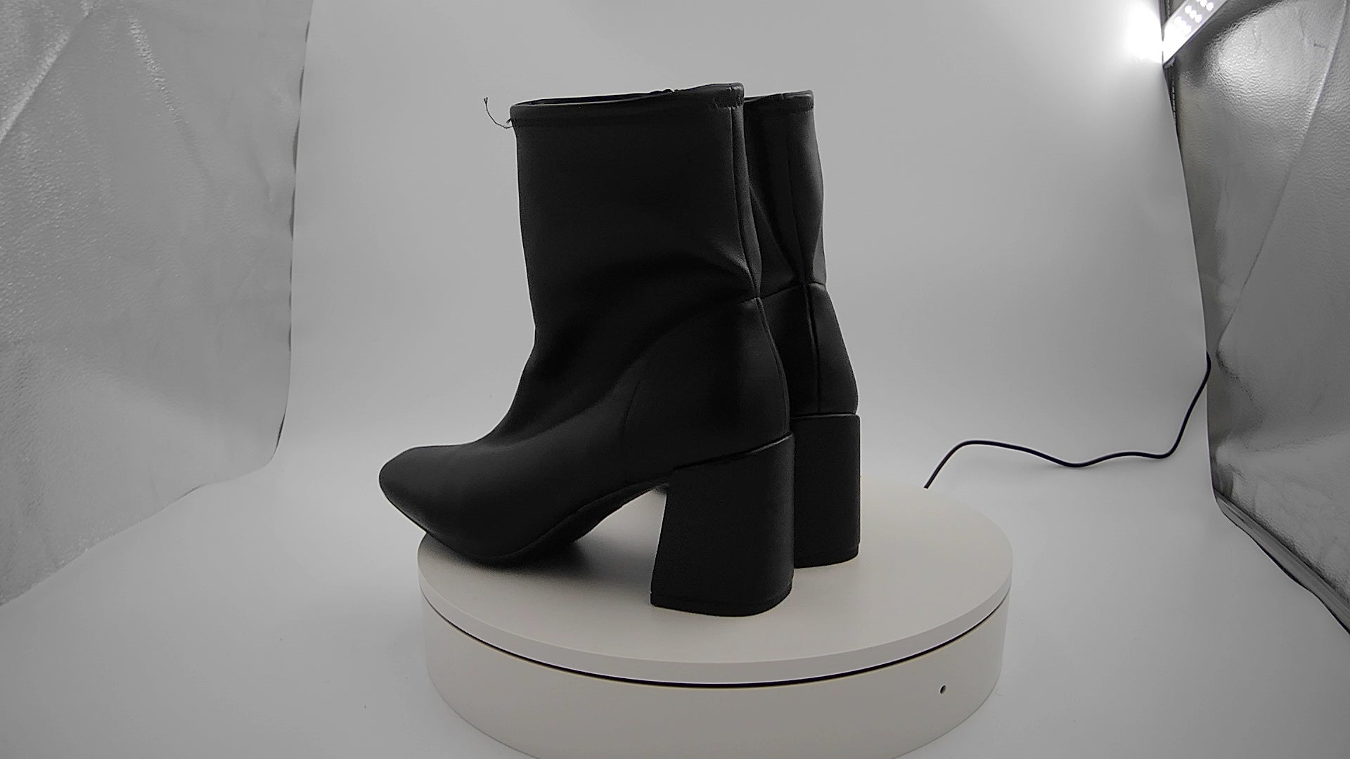 Women’s Pippa High Shaft Heeled Boots - A New Day Black 7