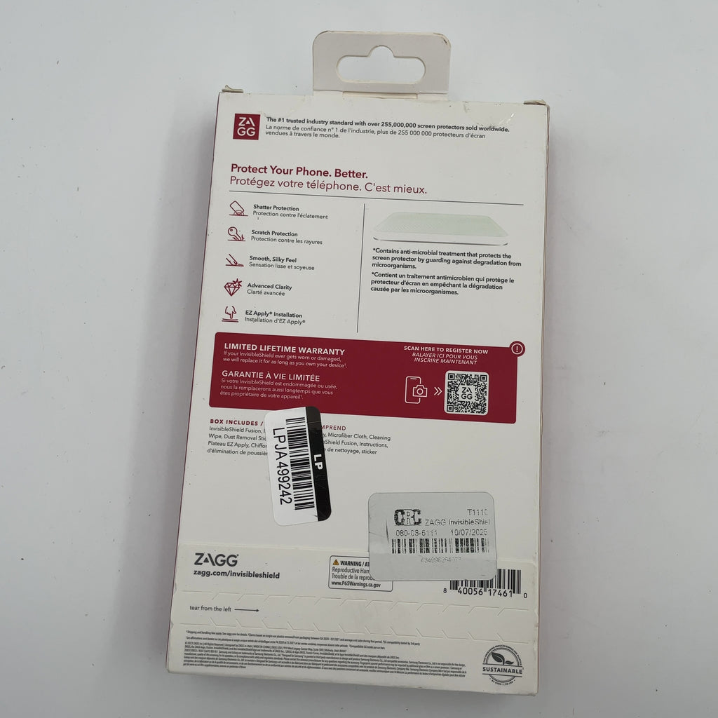 Zagg Invisibleshield Samsung Galaxy S23+ Glass Fusion+ Screen Protector