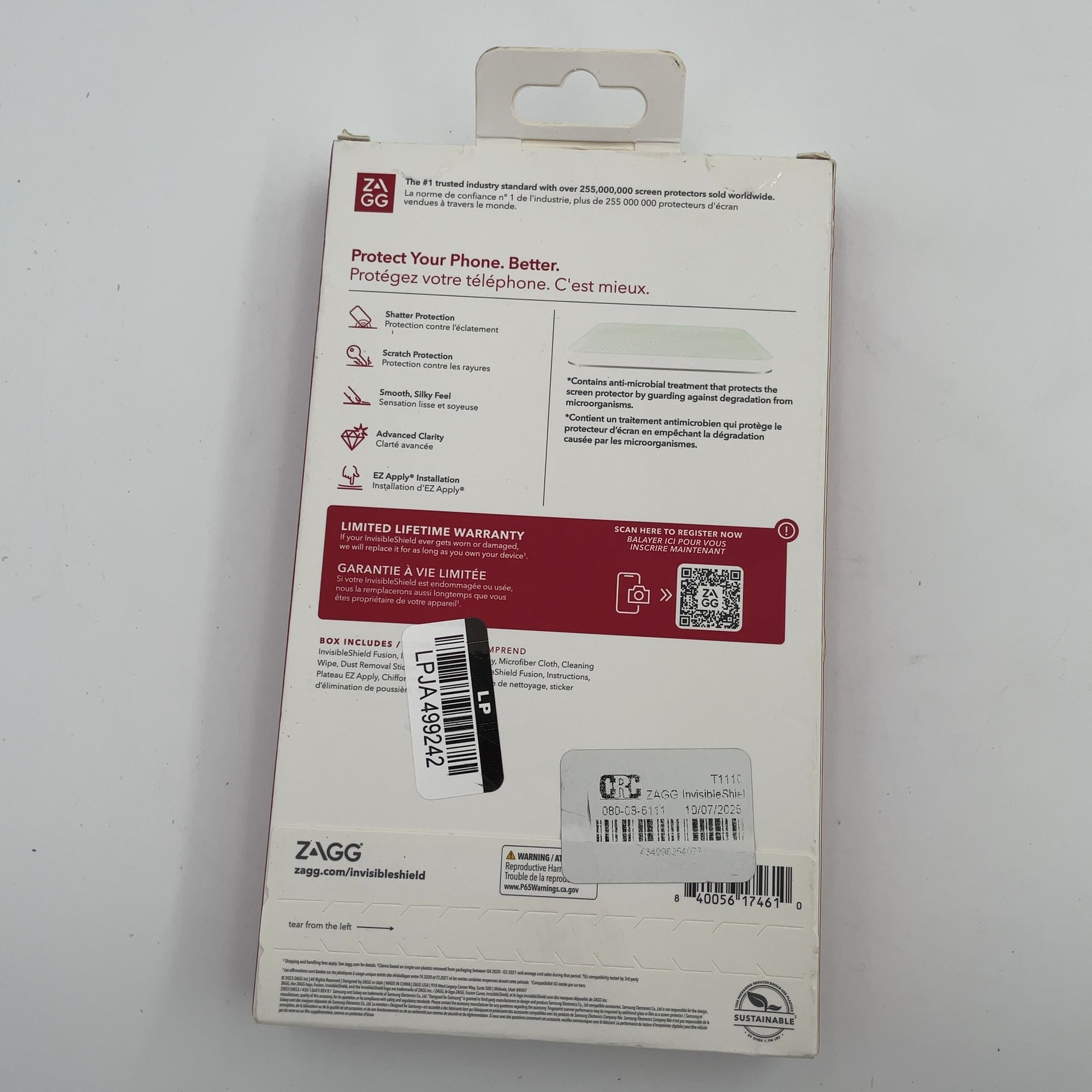 Zagg Invisibleshield Samsung Galaxy S23+ Glass Fusion+ Screen Protector