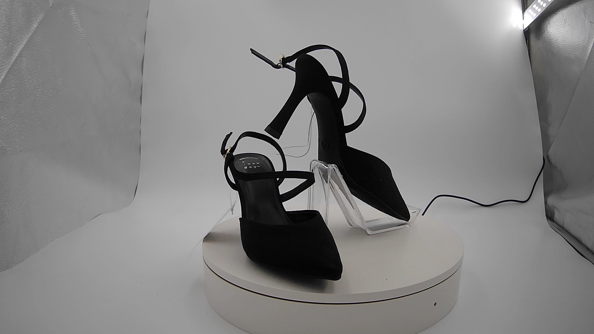Women’s Rosemary Heels with Memory Foam Insole - A New Day Black 7.5