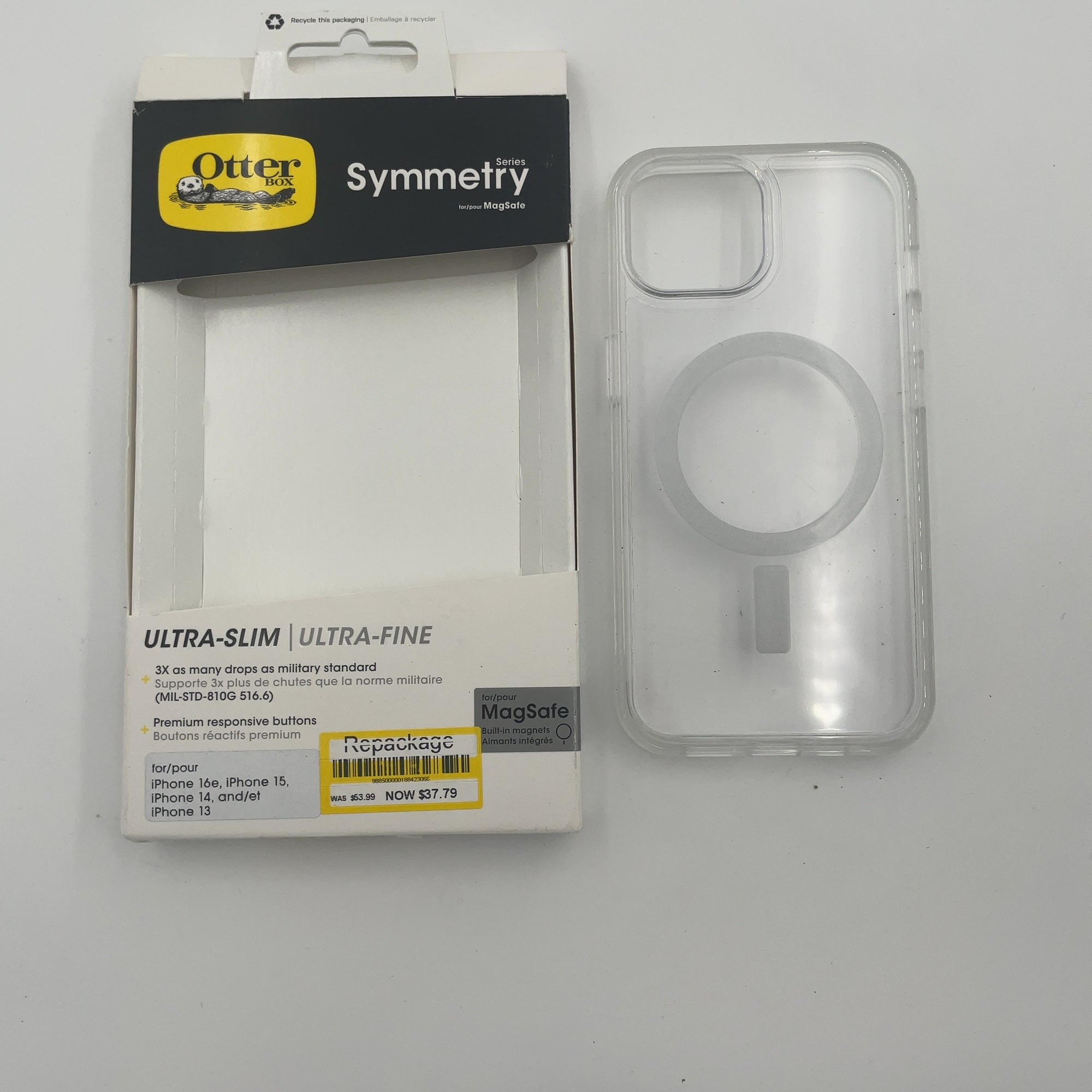 Otterbox Iphone 16E/Iphone 15/Iphone 14/Iphone 13 Symmetry Series For Magsafe Case - Clear