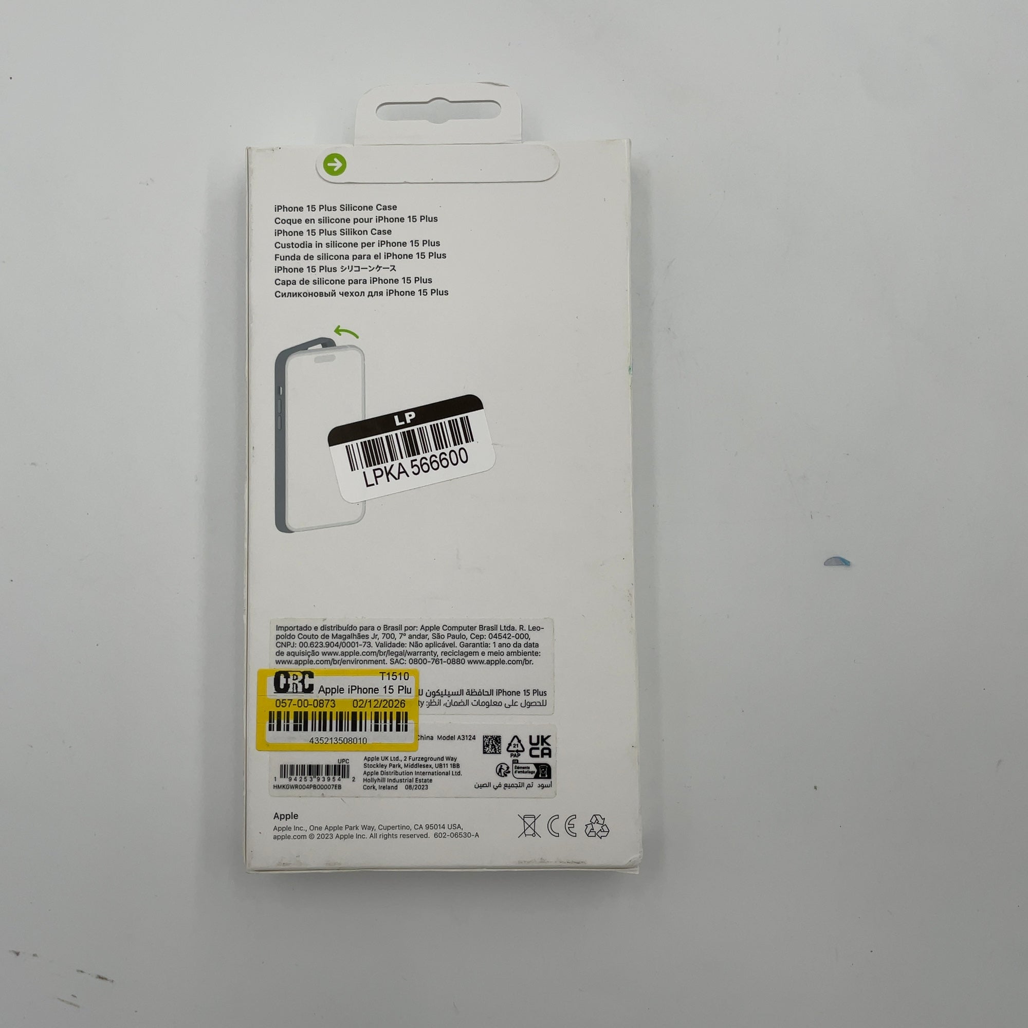 Apple Iphone 15 Plus Silicone Case With Magsafe - Black