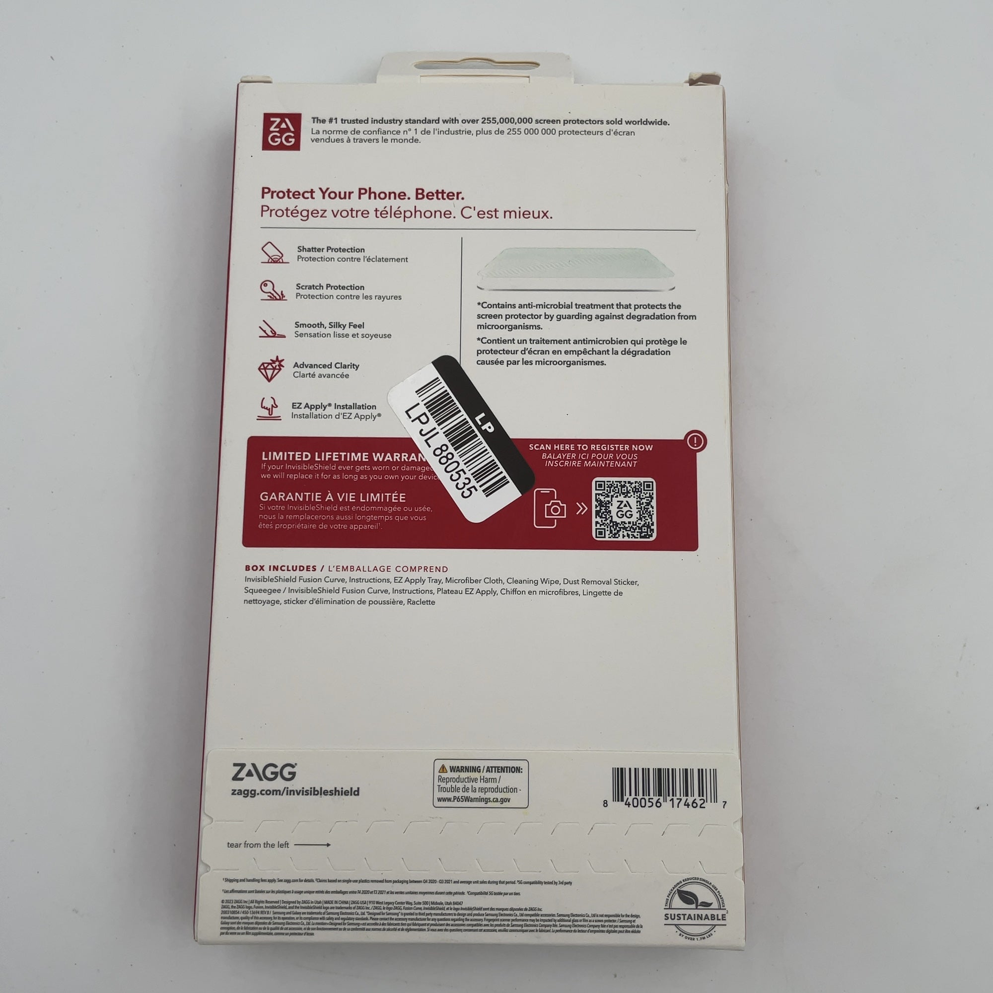 Zagg Invisibleshield Samsung Galaxy S23 Ultra Glass Fusion+ Screen Protector