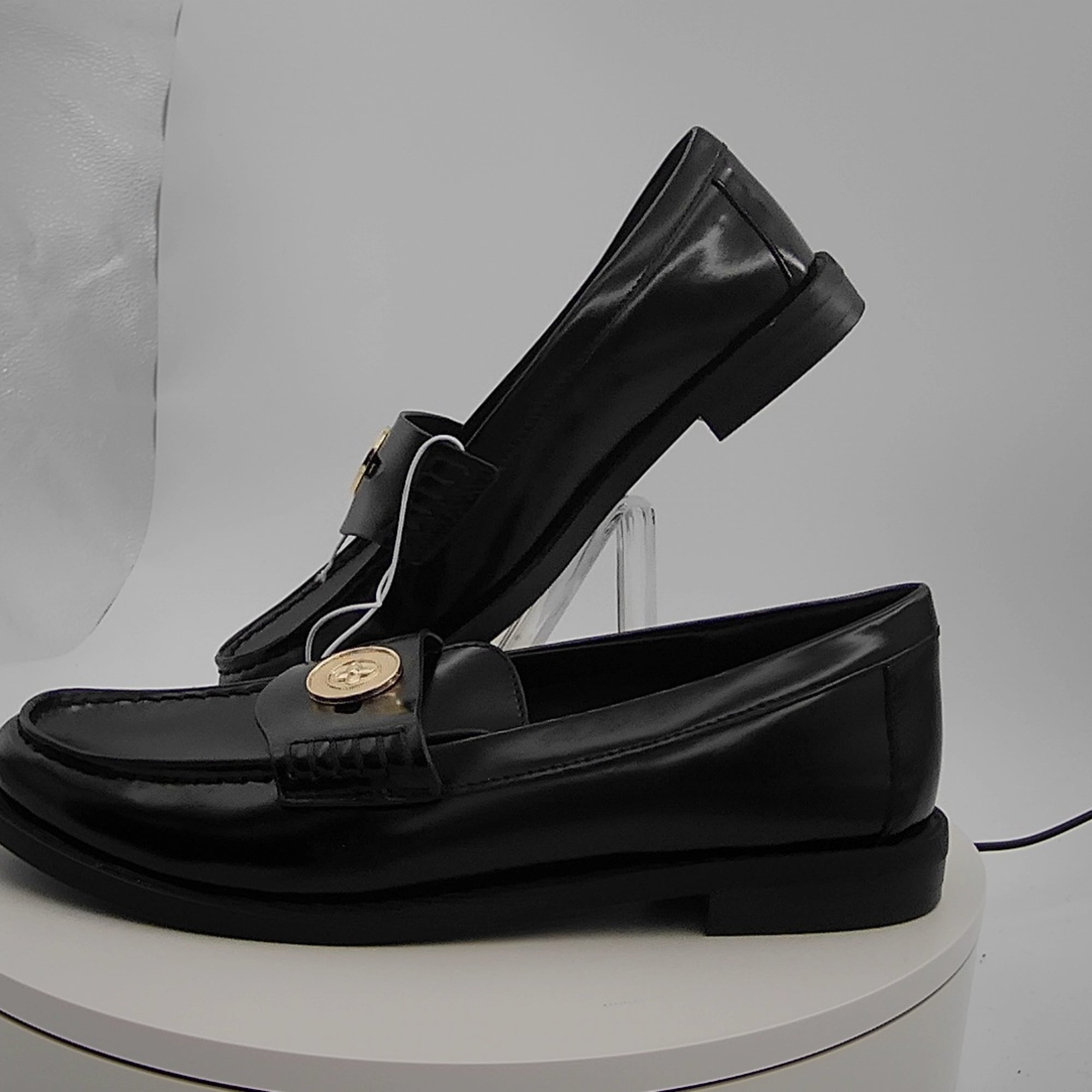 Women’s Phyllis Penny Loafers With Memory Foam Insole – A New Day Black 6.5