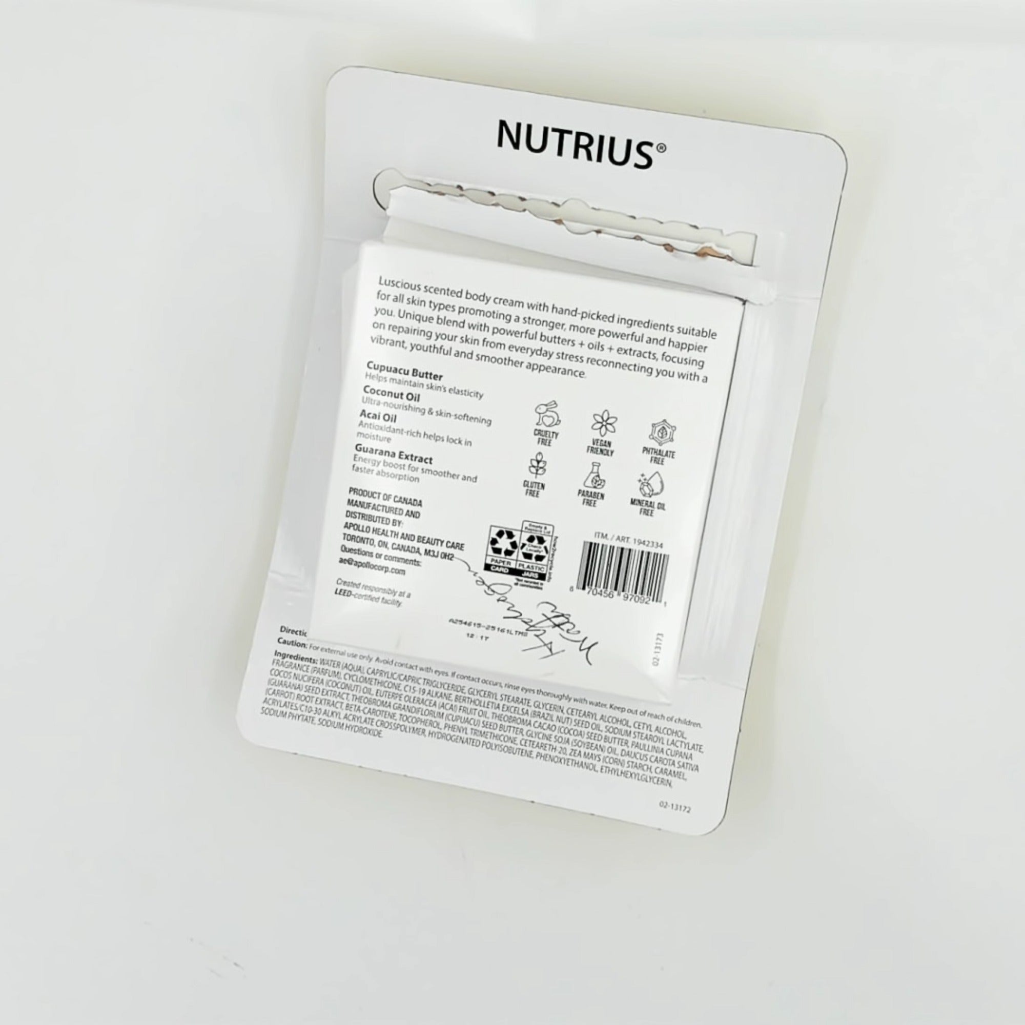 Nutrius Body Butter Cream