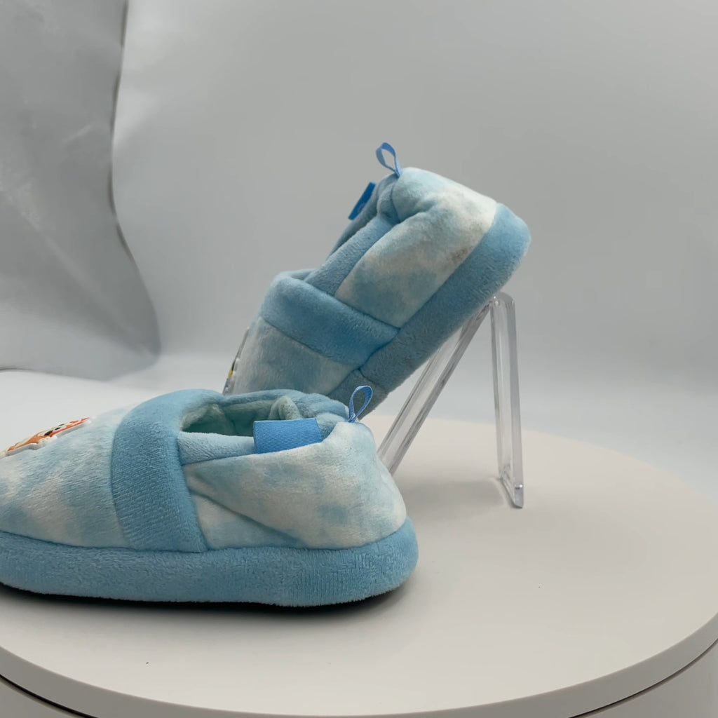 Toddler Bluey Cloud Slippers - Blue M: Indoor/Outdoor, Animal Icon, Slip On
