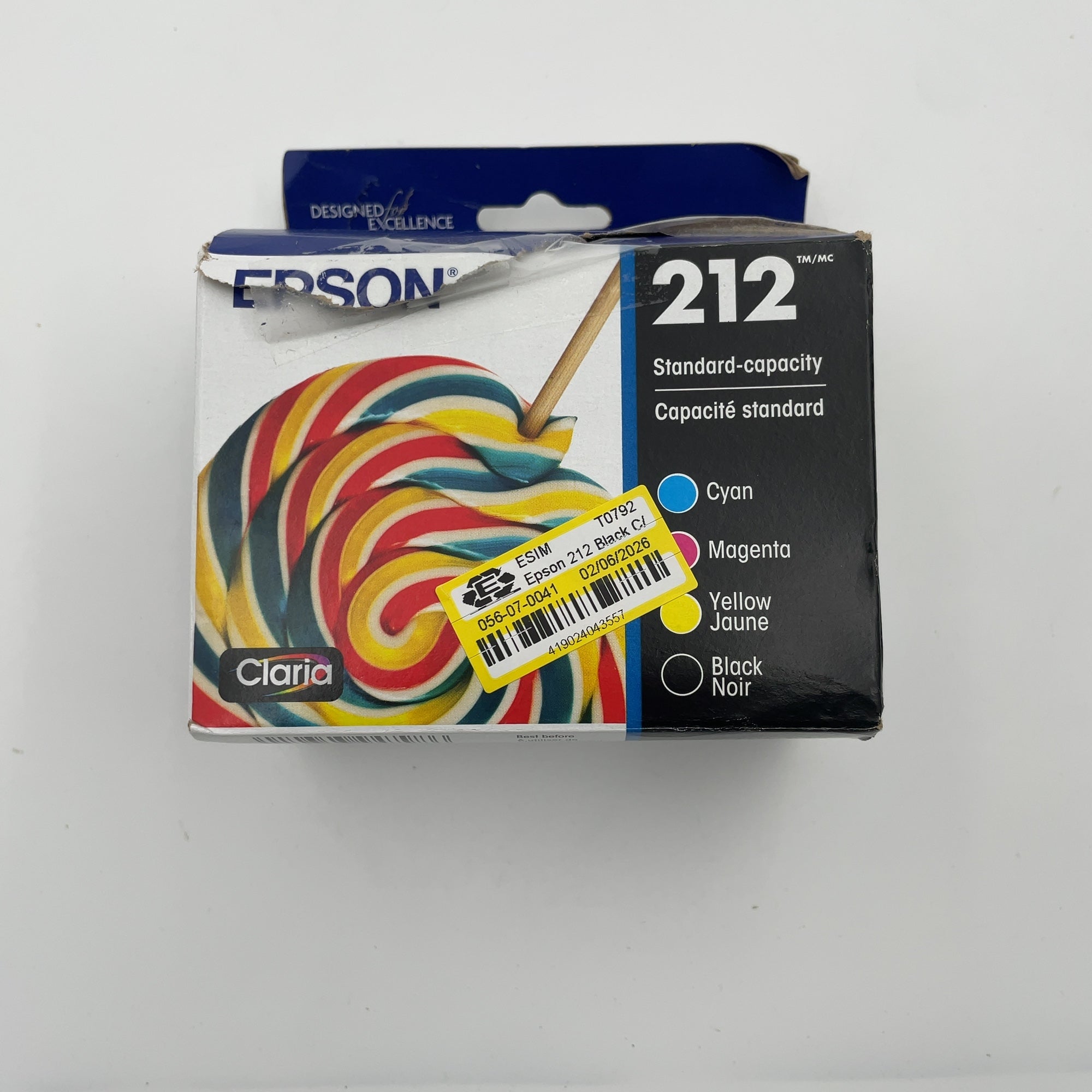 Epson 212 Black C/M/Y 4Pk Ink Cartridges - Black Cyan Magenta Yellow (T212120-Bcs): Standard Yield For Epson Printers (Please Be Advised That Sets May Be Missing Pieces Or Otherwise Incomplete.)