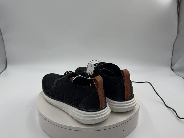 Men's Zeke Knit Dress Sneakers - Goodfellow & Co Black 7: Lace-Up, Cushioned Footbed, Memory Foam Insole, Faux Leather