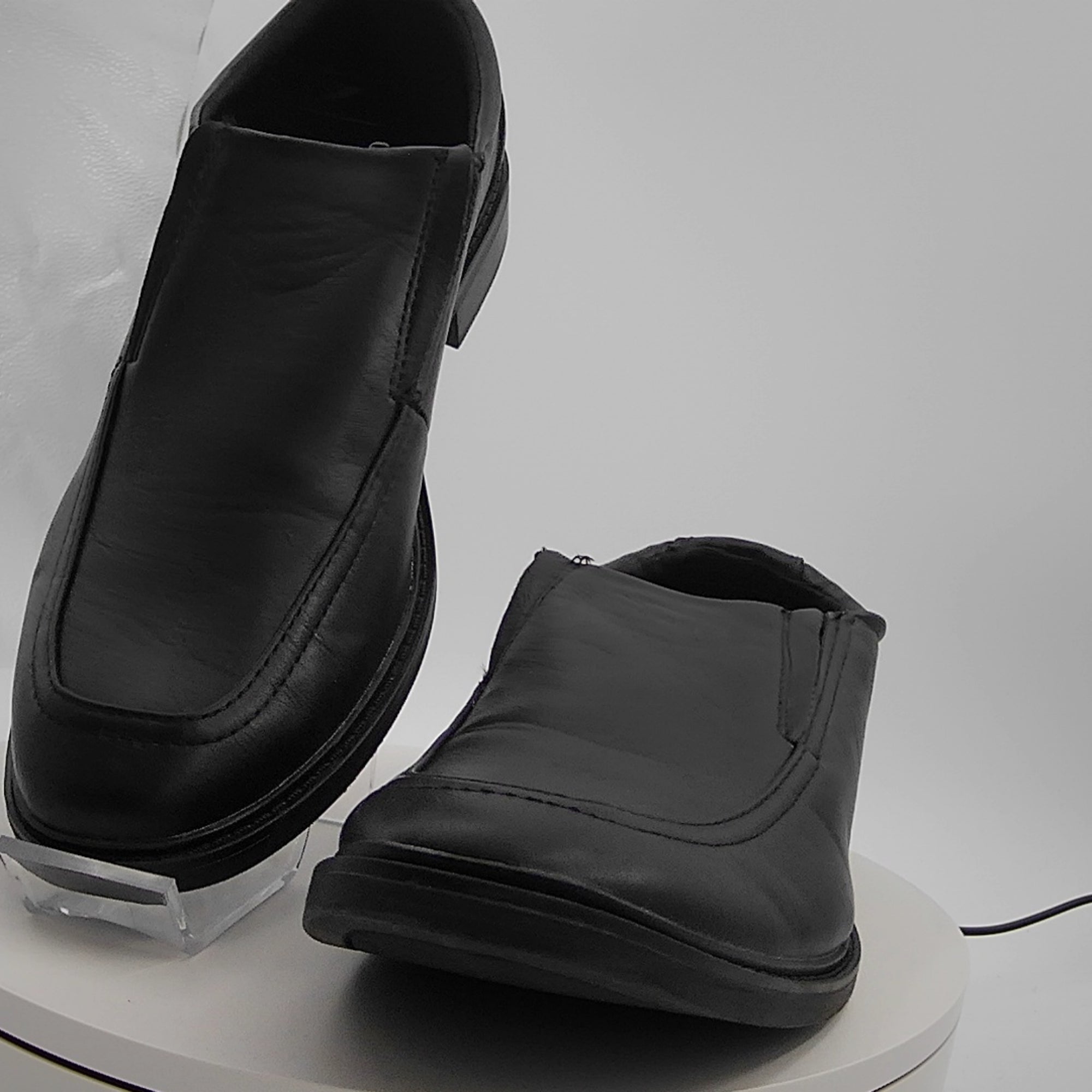 Men's Toby Dress Shoes With Memory Foam Insole - Goodfellow & Co Black 10.5: Slip-On Loafers, Treaded Outsole