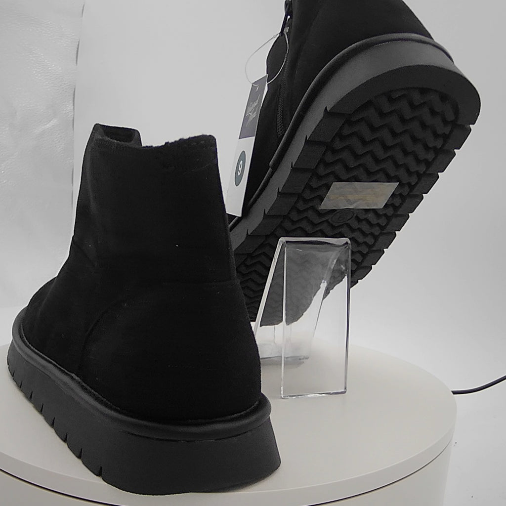 Women’s May Microsuede Boots With Memory Foam Insole - Universal Thread Black 9