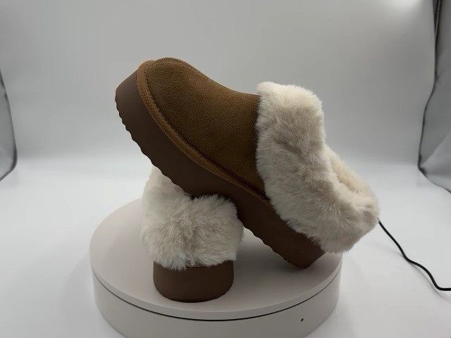 Women's Tacoma Platform Clog Slippers - Wild Fable Brown 9