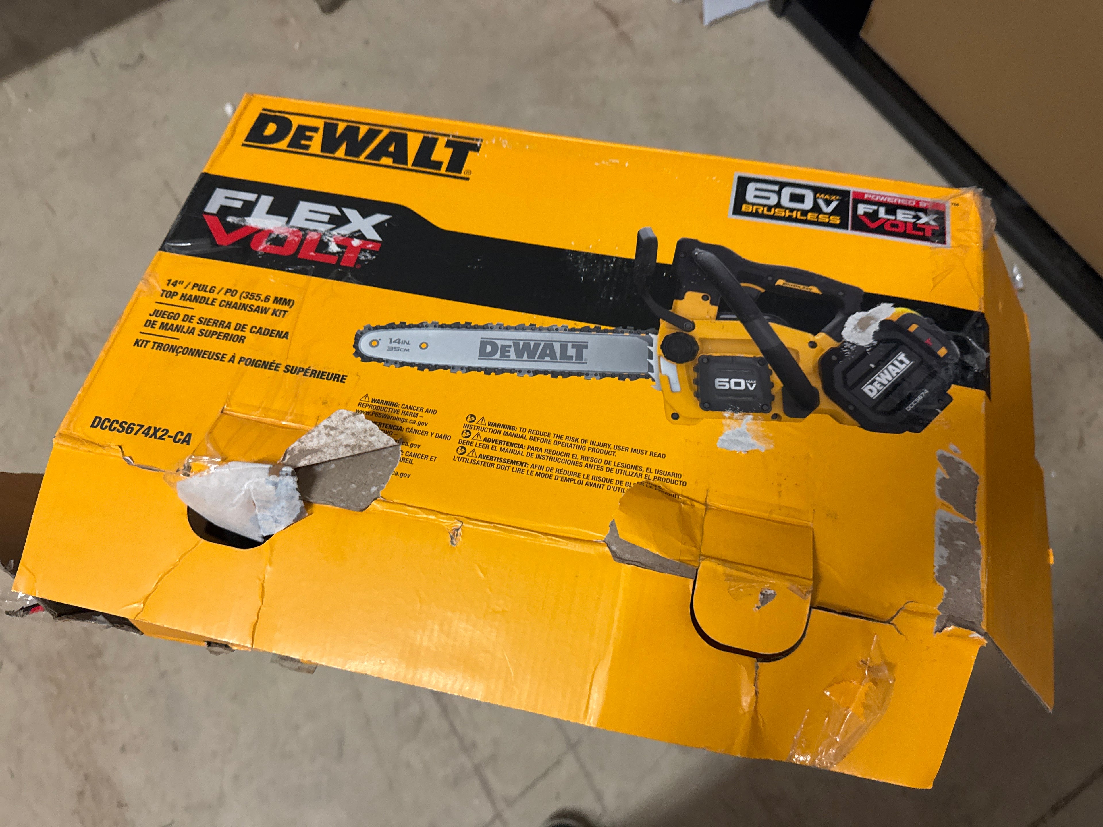 Dewalt 60V Max Chainsaw