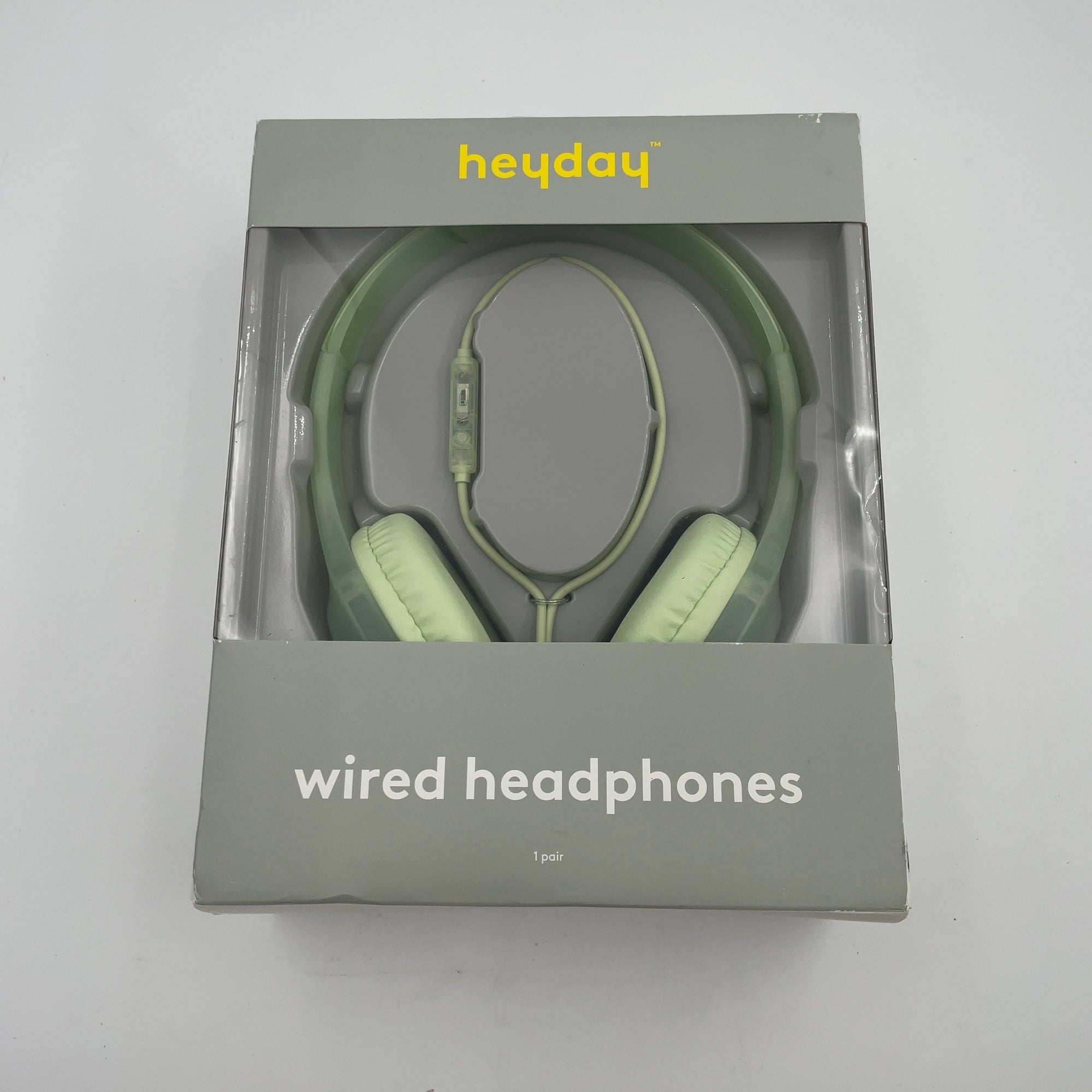 Wired On-Ear Translucent Jelly Headphones - Heyday Matcha: Built-In Microphone