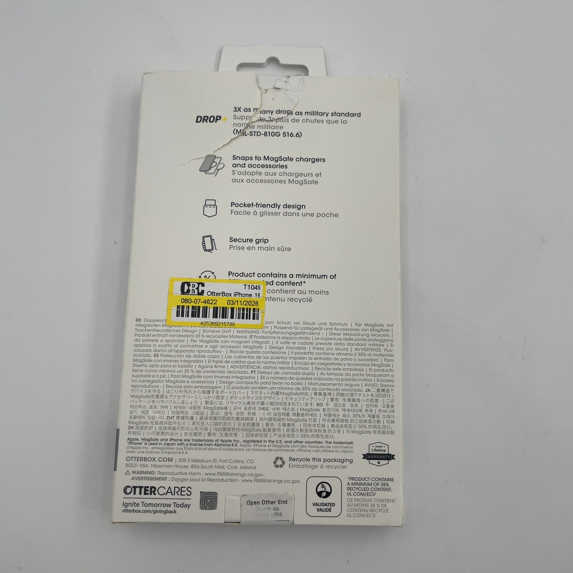 Otterbox Iphone 16 Pro Commuter Series Case For Magsafe - Sagebrush Green: Plastic, Solid Pattern