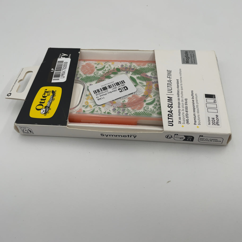 Otterbox Iphone 16 Pro Max Symmetry Series Case With Magsafe - Peachy Bloom: Solid Pattern, Plastic Material