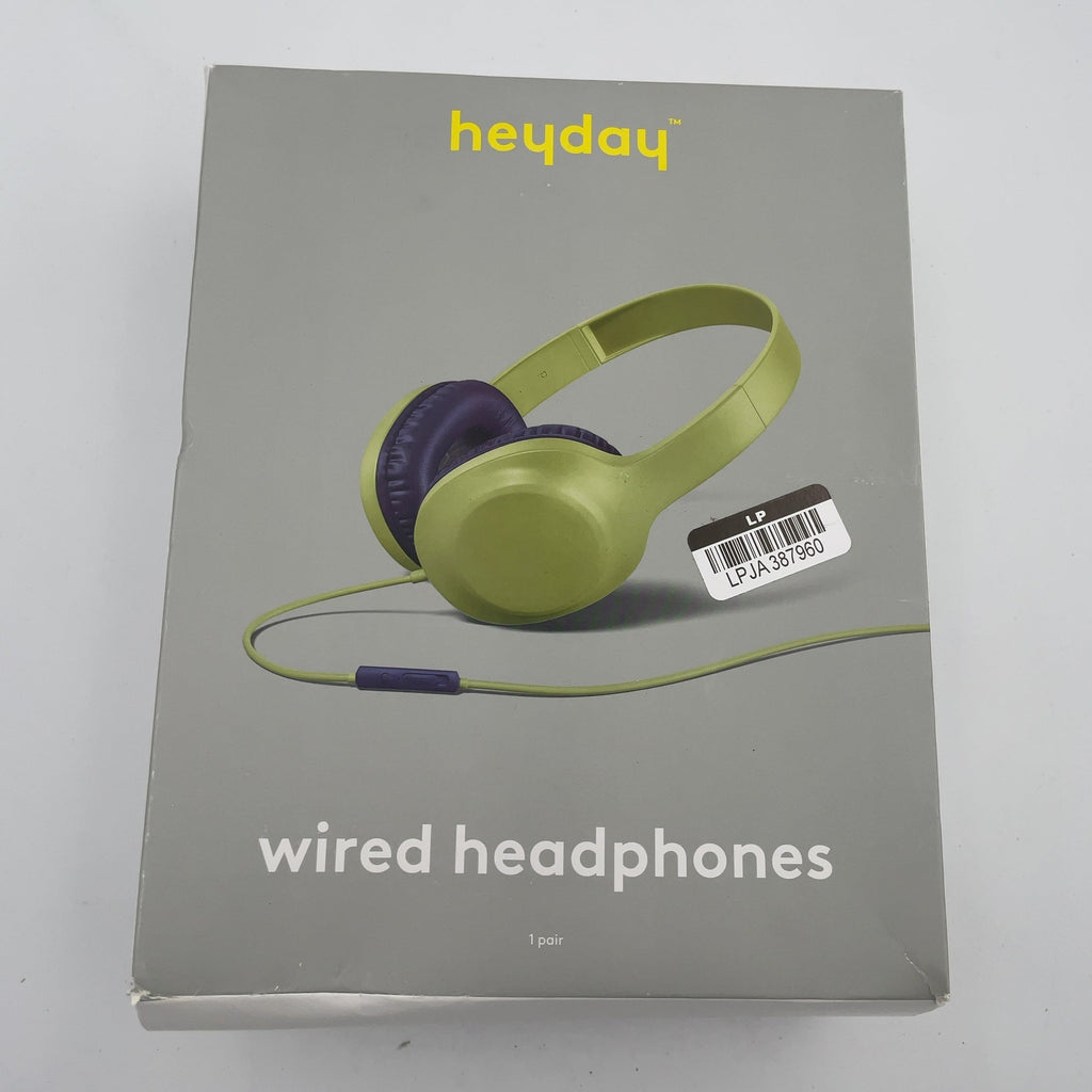 Wired On-Ear Headphones - Heyday Pastel Lime: Built-In Mic, 3.5Mm Jack, Foam Cushions
