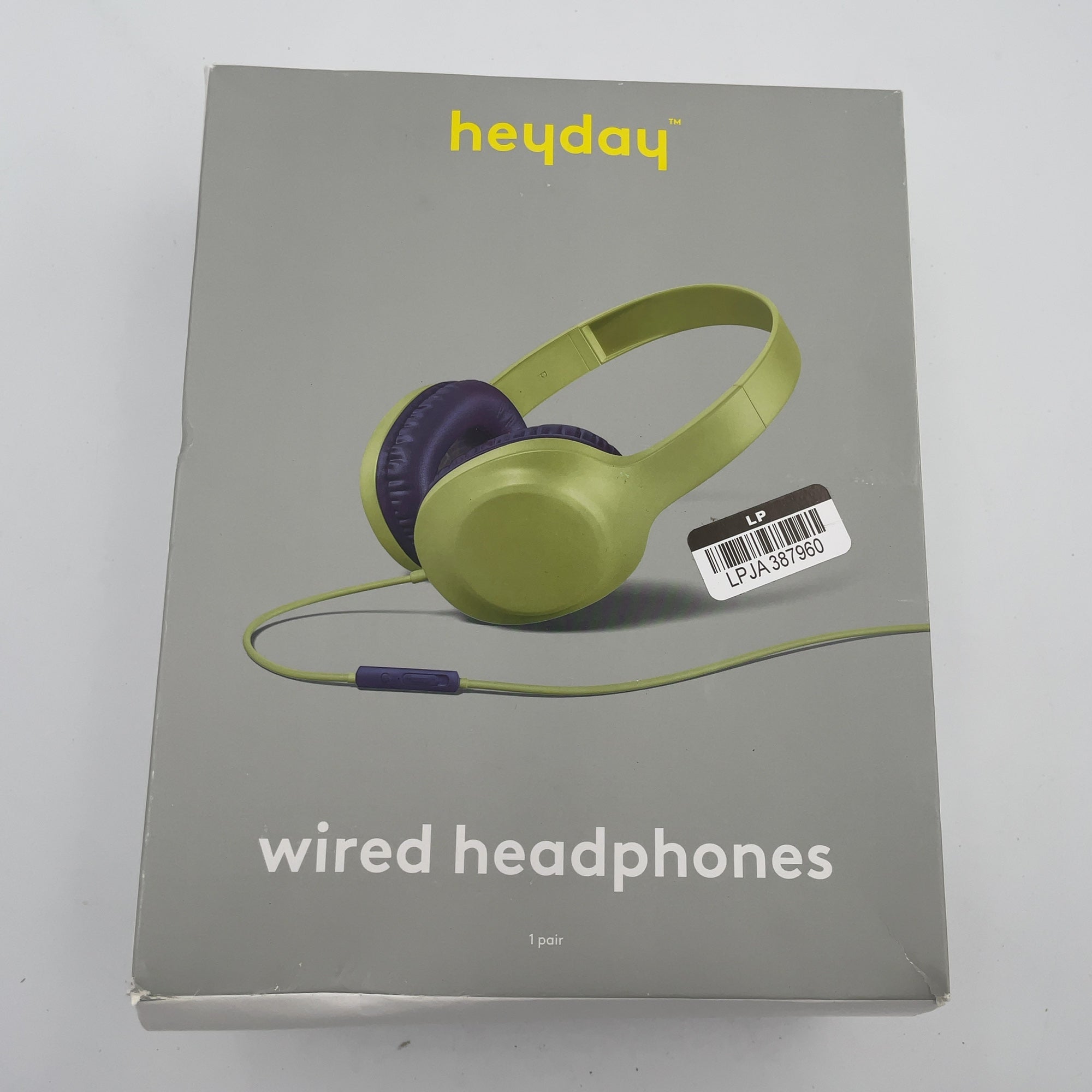 Wired On-Ear Headphones - Heyday Pastel Lime: Built-In Mic, 3.5Mm Jack, Foam Cushions