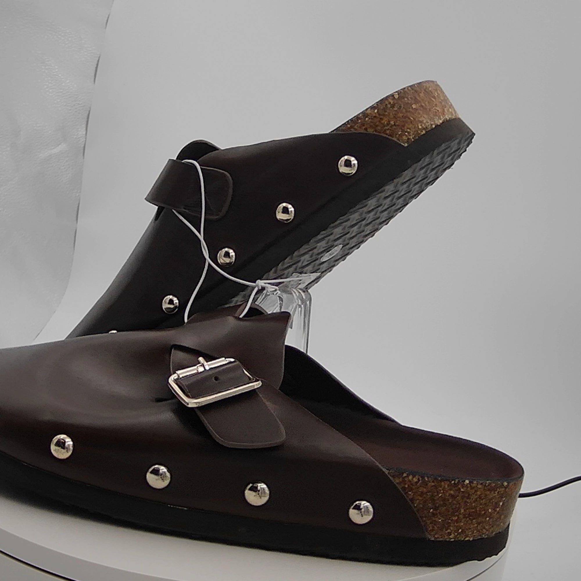 Women's Lee Clog Mule Flat - Universal Thread Brown 9.5: Slip-On, Non-Marking Sole, Textured Outsole