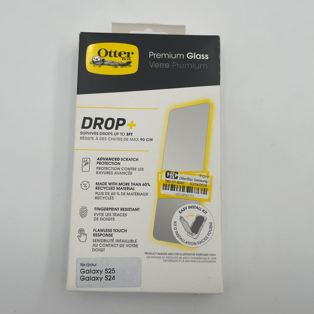 Otterbox Samsung Galaxy S25/S24 Premium Glass: Scratch-Resistant Cell Phone Screen Protector