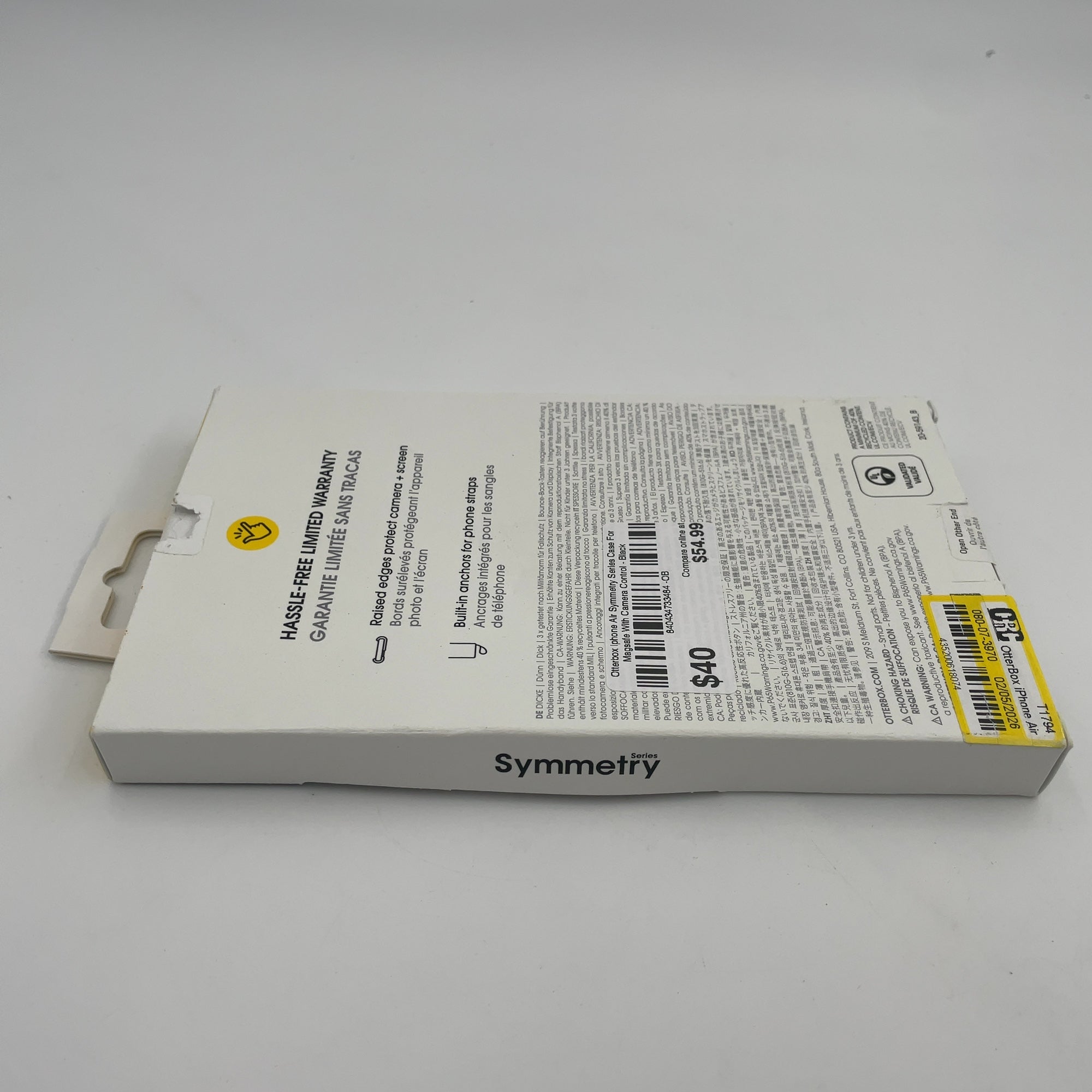 Otterbox Iphone Air Symmetry Series Case For Magsafe With Camera Control - Black