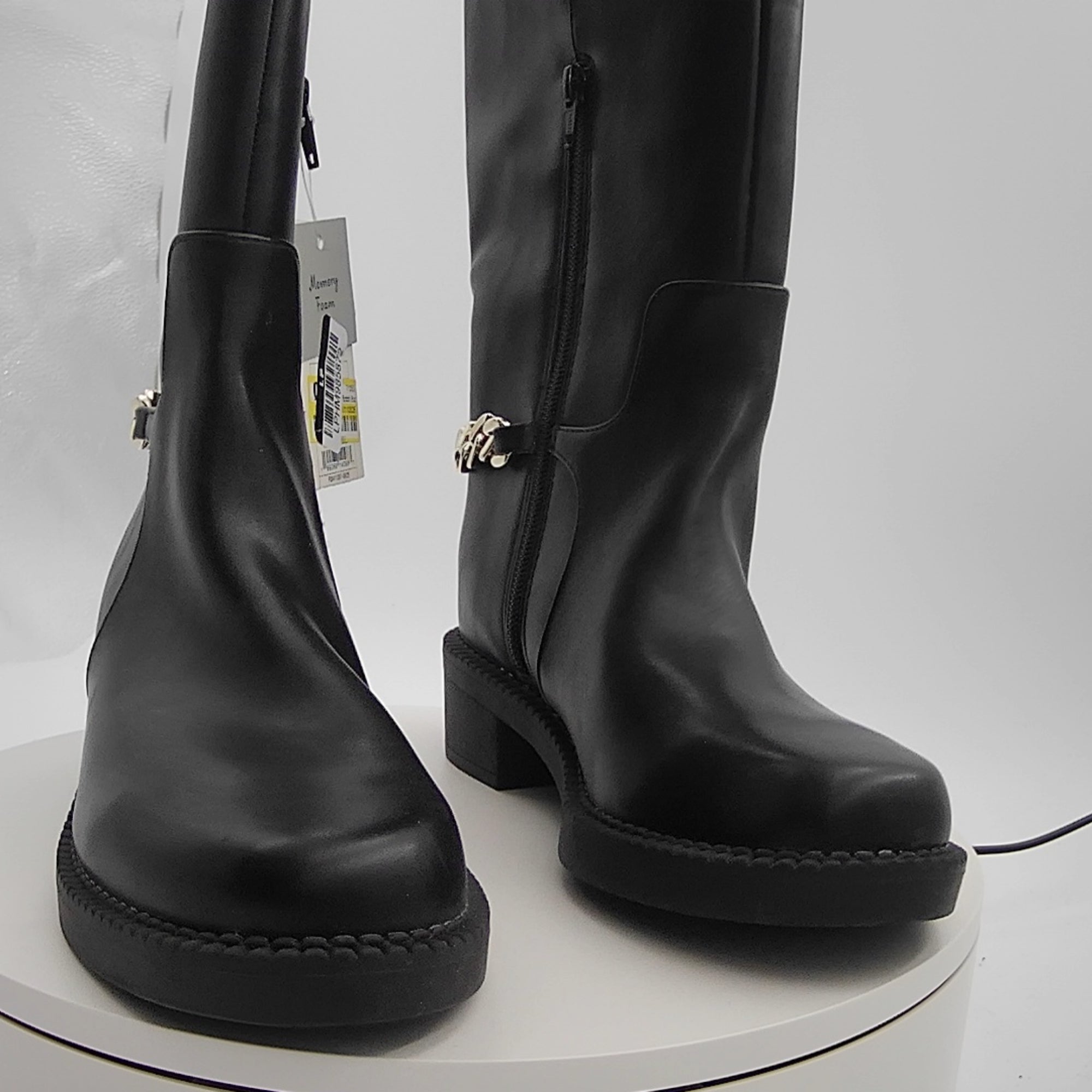 Women’s Bobbi Boots With Memory Foam Insole - A New Day Black 6