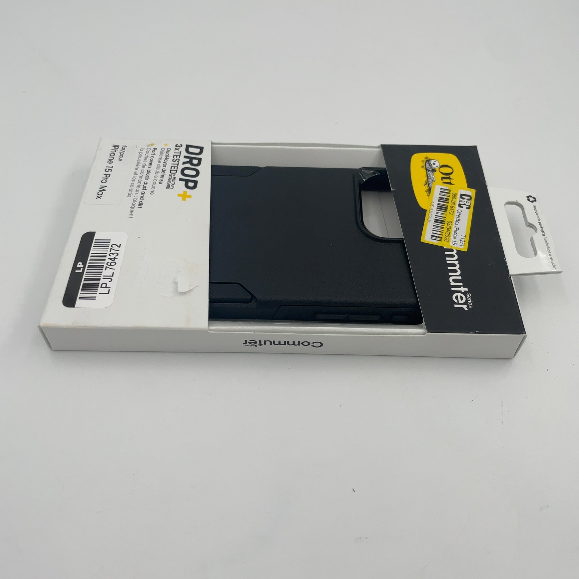 Otterbox Iphone 15 Pro Max Commuter Series Case - Black: Wireless Charging Compatible
